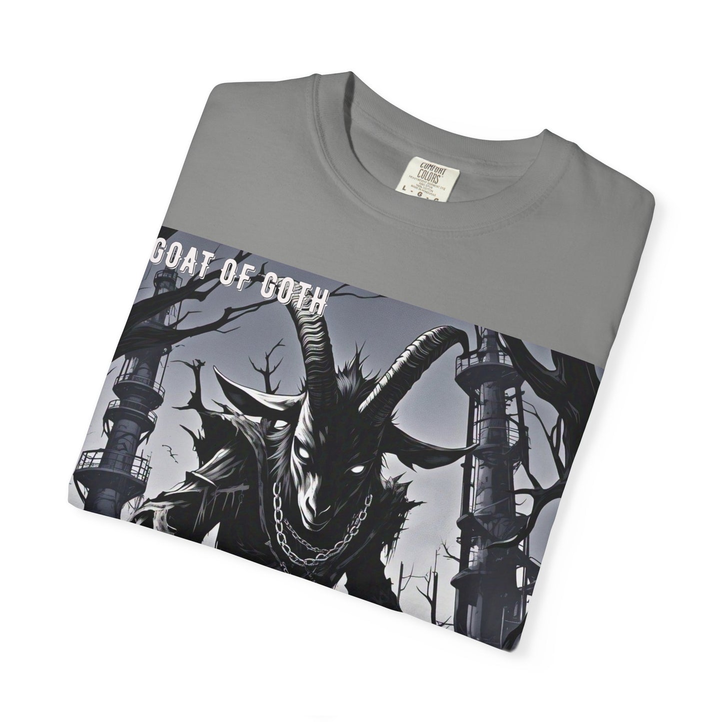 Gothic Graphic T-Shirt, Goat of Goth Tee, Unisex Casual Wear, Alternative Streetwear, Edgy Apparel for Fans, Perfect Gift for Halloween