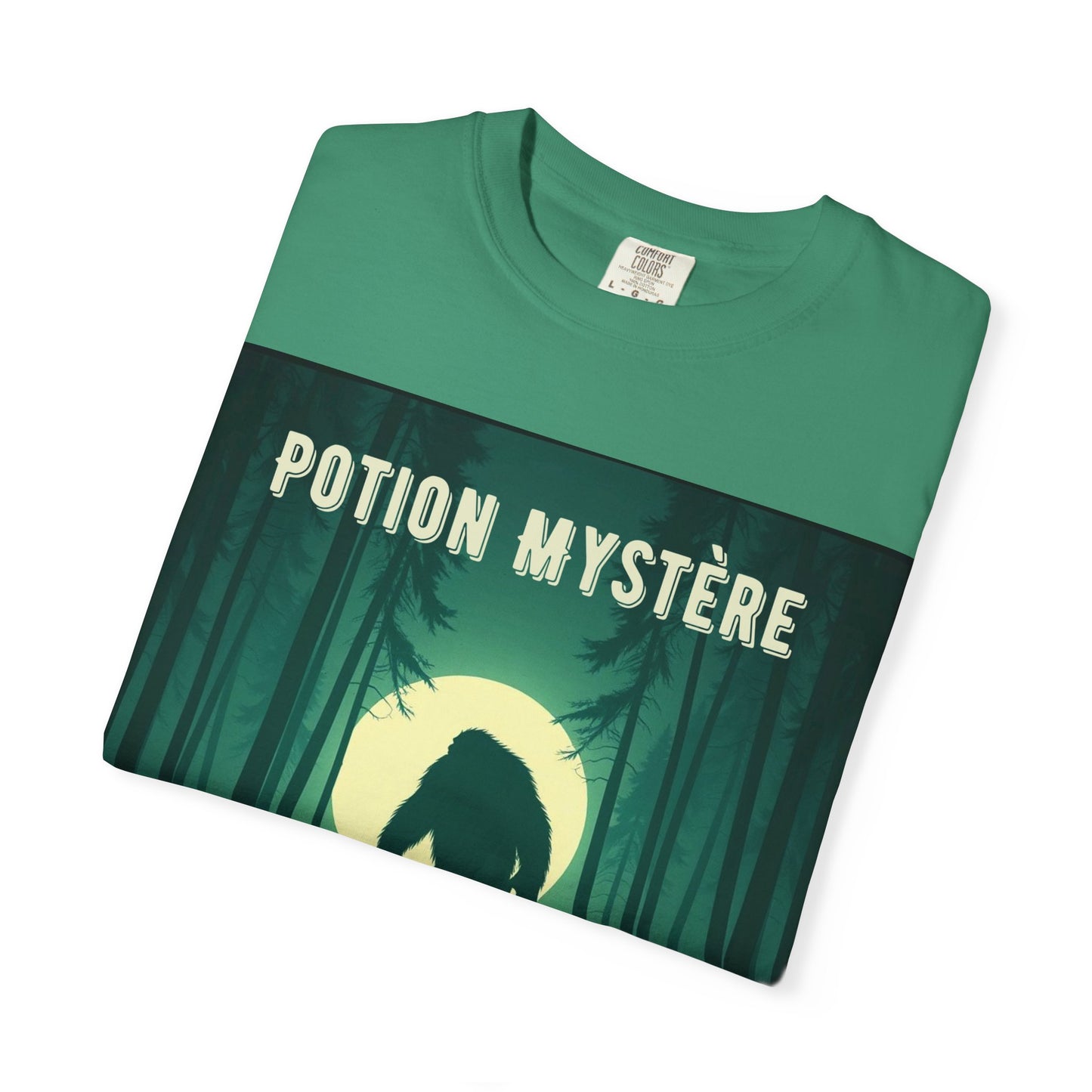 'Yeti' par Potion Mystère, Mysterious Yeti T-Shirt, Unisex Graphic Tee, Adventure Apparel, Gift for Explorers, Nature-Inspired Clothing for Sasquatch Lovers