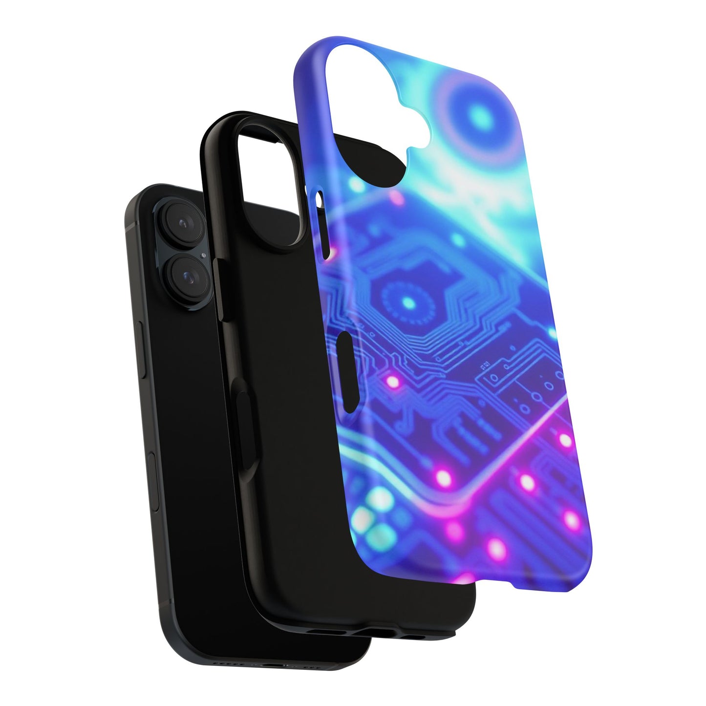 Electronics-Inspired Phone Case, Tough Cases for Tech Enthusiasts, Vibrant Tech Designs, Unique Gift for Gadget Lovers, Abstract [...]