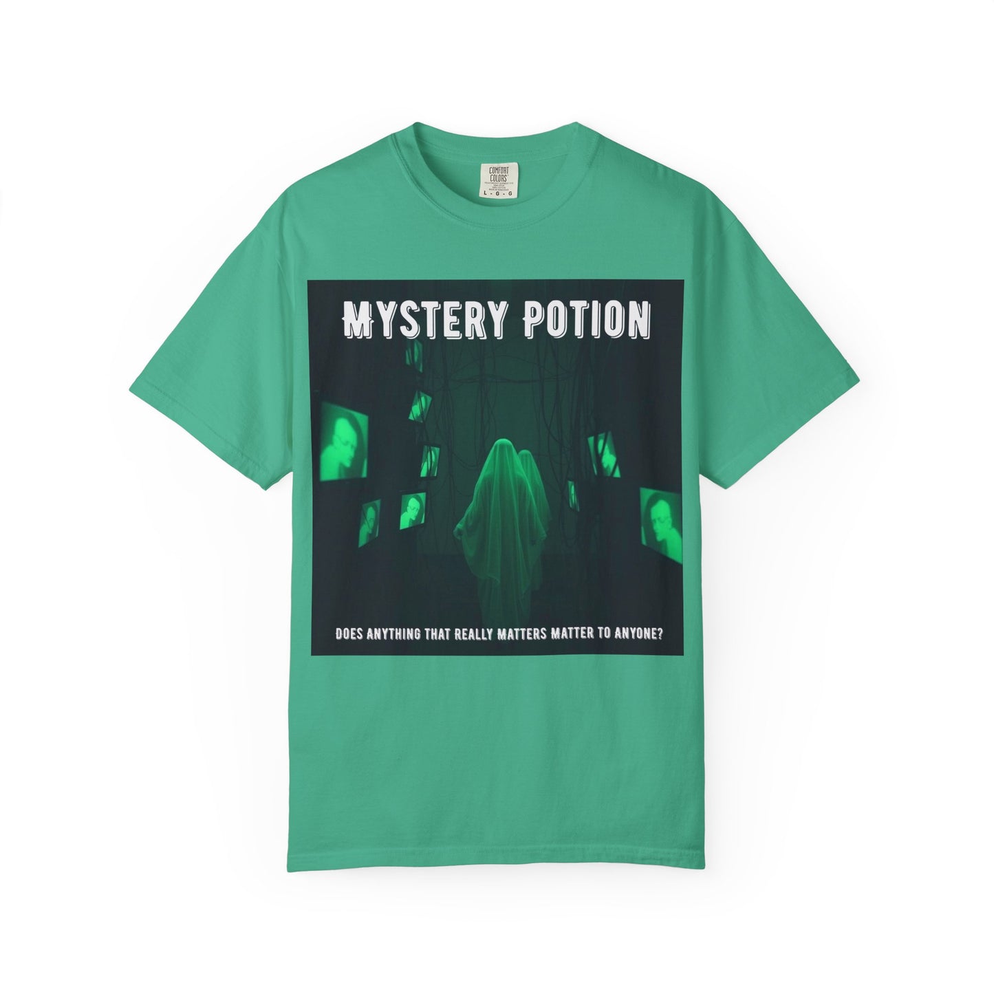 Mystery Potion Unisex T-Shirt | Ghostly Vibe | Perfect for Halloween, Gifts, or Casual Wear, Unique Tee, Spooky Apparel, Graphic Shirt