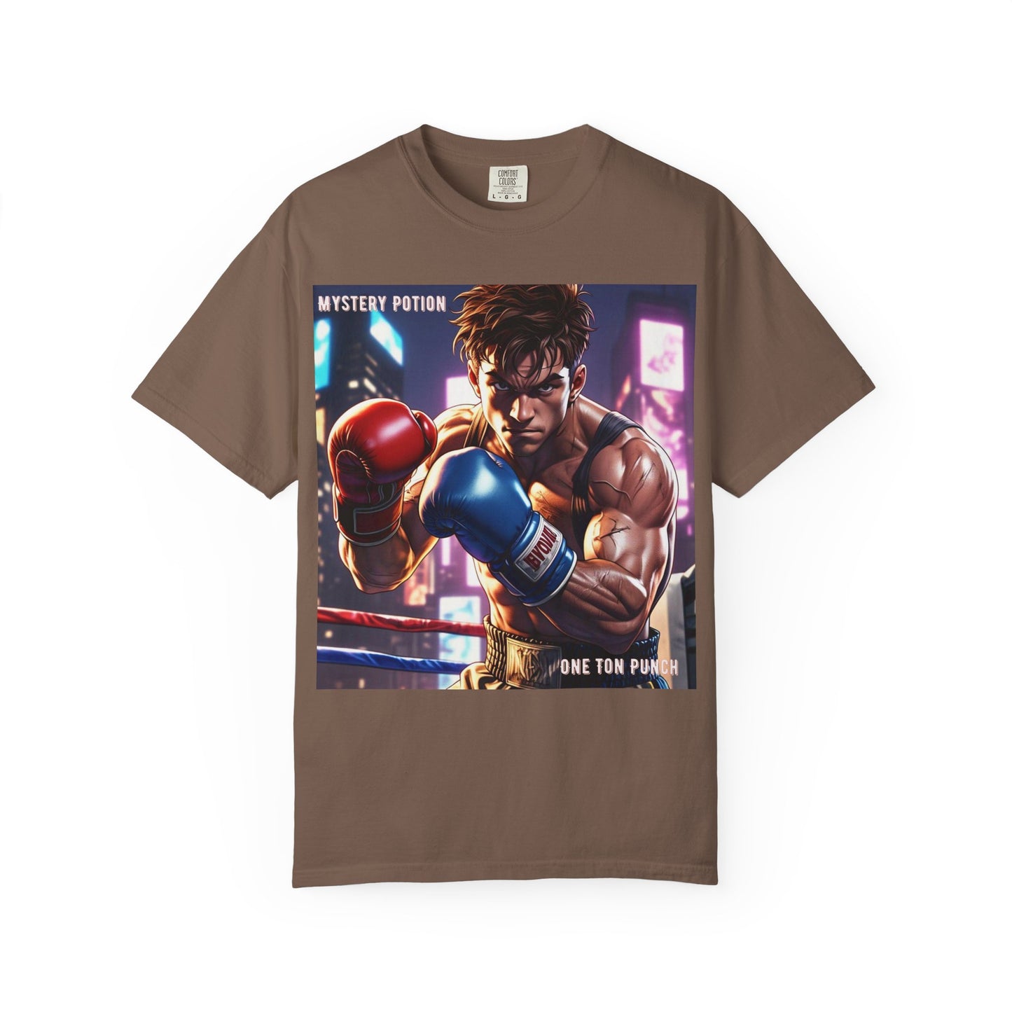'One Ton Punch' by Mystery Potion, Boxer T-Shirt, Unisex Graphic Tee, Gift for Gamers, Vintage Style Shirt, Cool Casual Wear, Streetwear Fashion