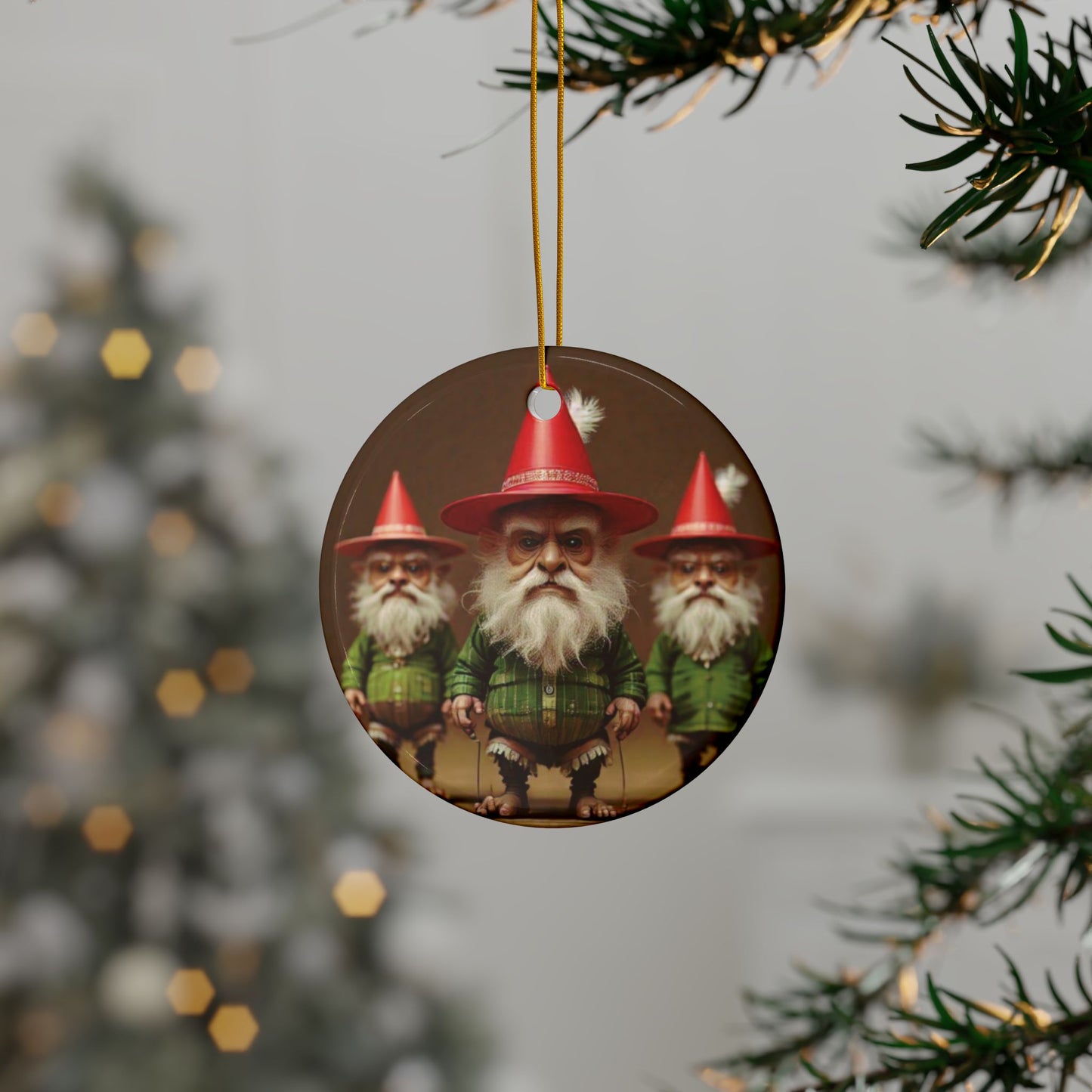 Whimsical Holiday Ornaments, Christmas Tree Decor, Unique Gift, Festive Home Decor, Gnome Ornaments