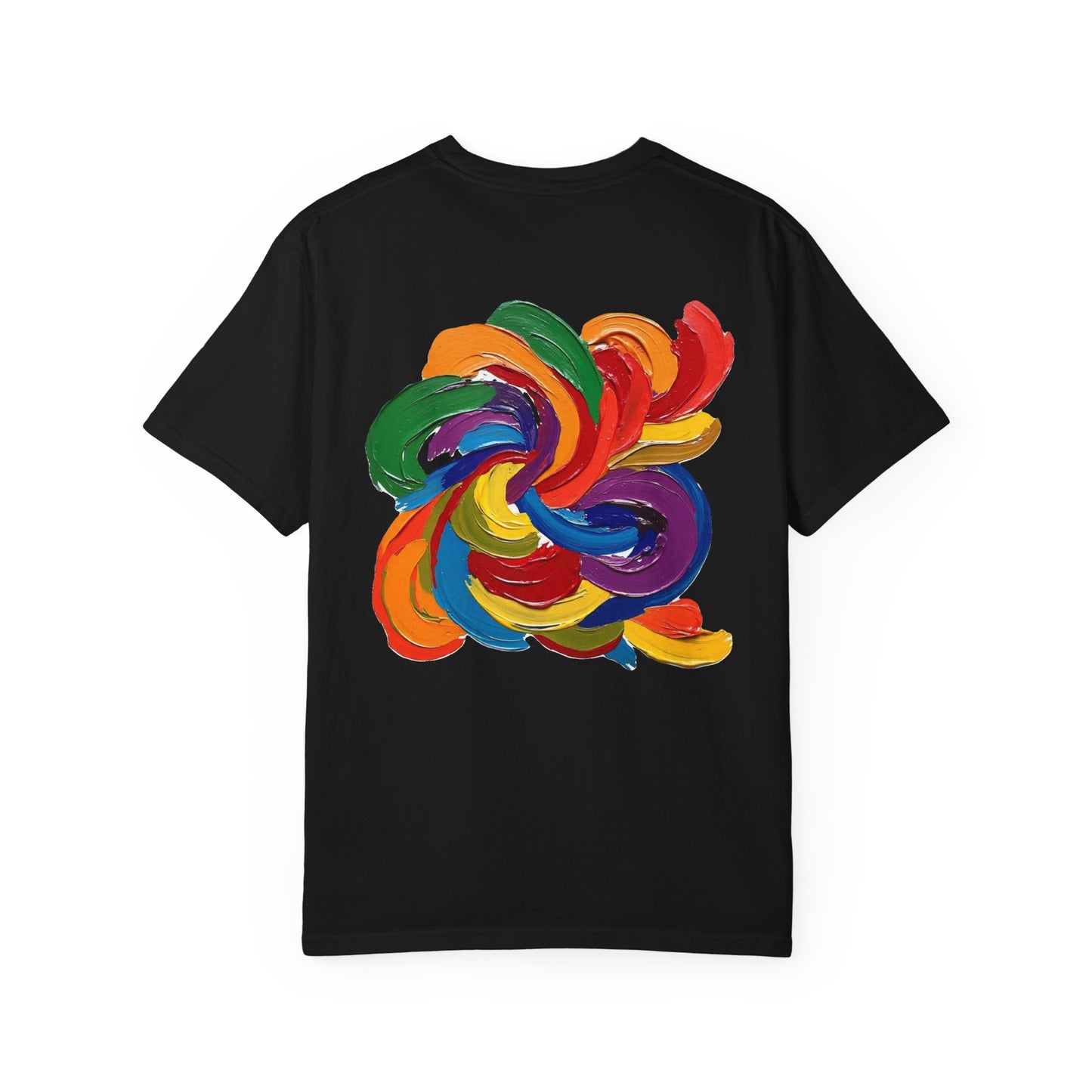 Colorful Swirl Unisex T-Shirt, Vibrant Art Tee, Casual Wear, Gift for Artists, Statement Shirt, Summer Outfit