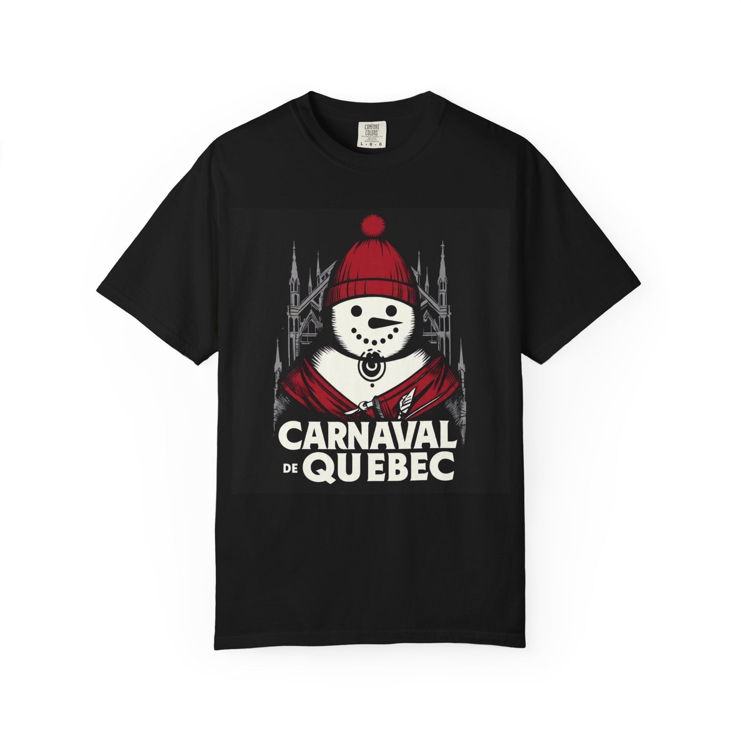 Carnaval de Québec Post-Goth T-shirt, Unisex Graphic Tee, Winter Festival Apparel, Holiday Gifts, Comfortable Everyday Wear