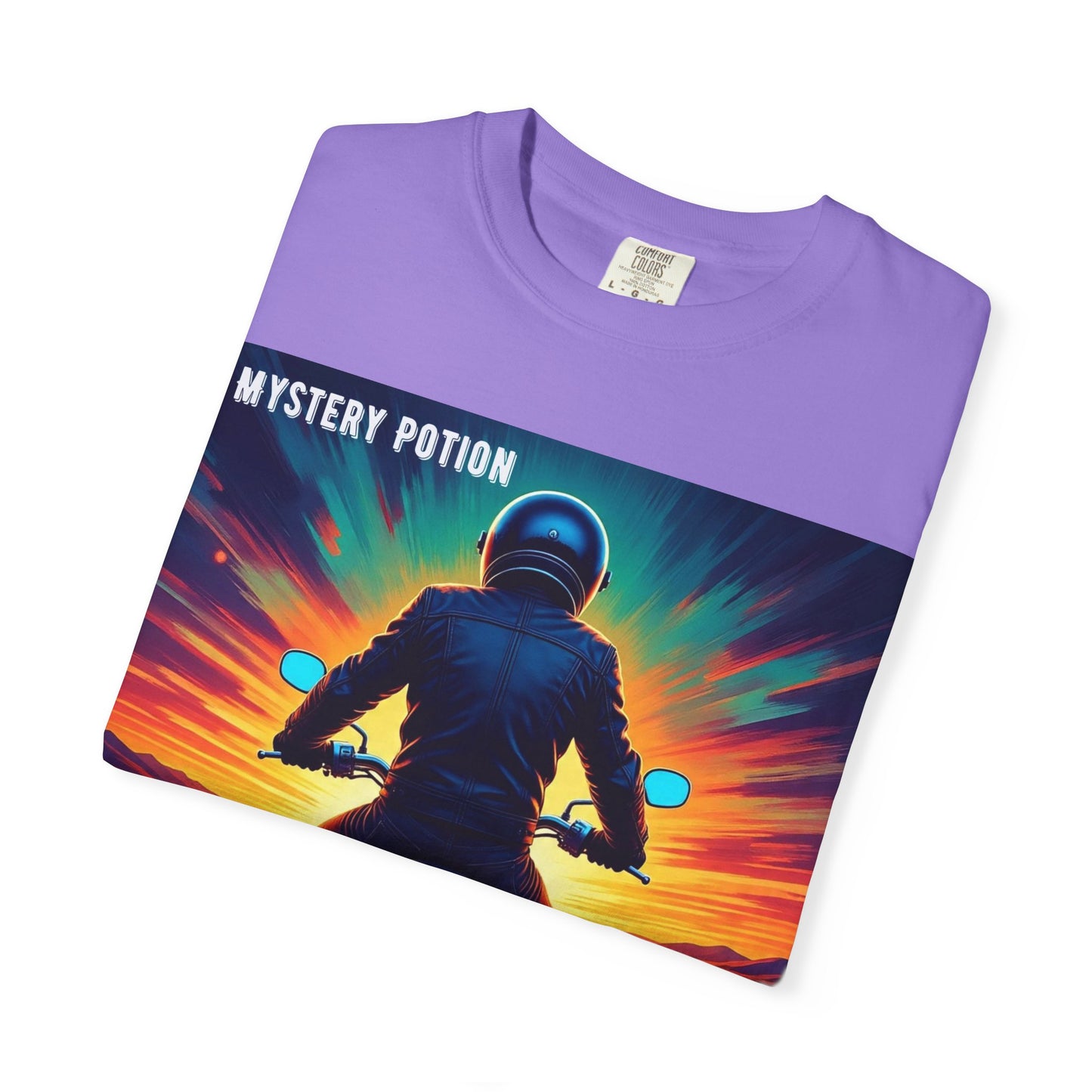 'The Road is Calling' by Mystery Potion Adventure T-Shirt, Motorcycle Gift, Road Trip Tee, Vintage Style Shirt, Unisex Graphic Tee, Outdoor Enthusiast Apparel