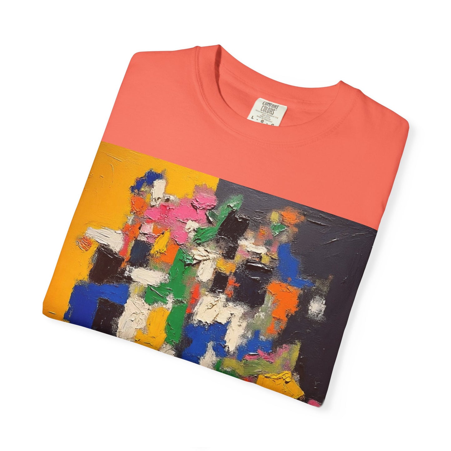 Vibrant Abstract Art Unisex T-Shirt, Colorful Graphic Tee, Casual Wear, Trendy Gift for Art Lovers, Perfect for Summer Festivals