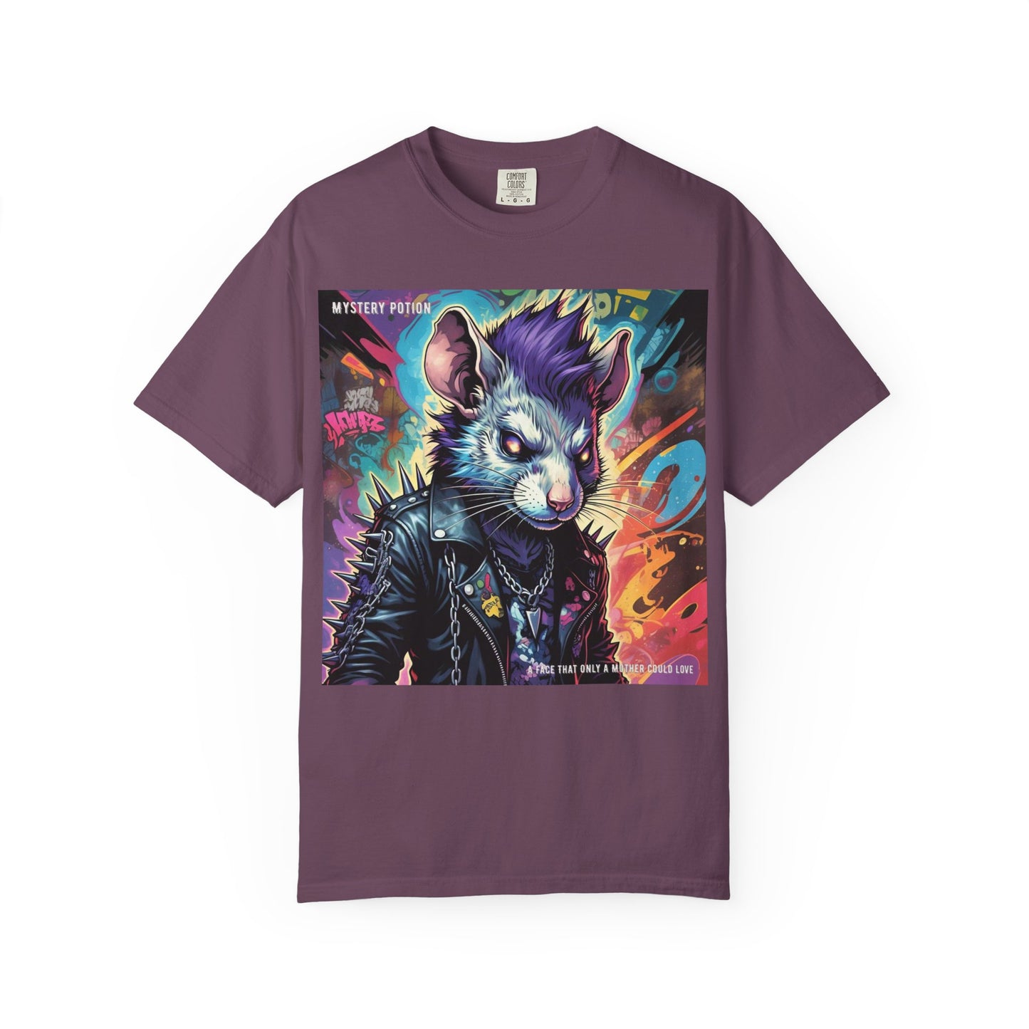 Punk Rock Rodent T-Shirt, Unisex Graphic Tee, Edgy Casual Wear, Alternative Fashion, Gift for Music Lovers, Festival Apparel
