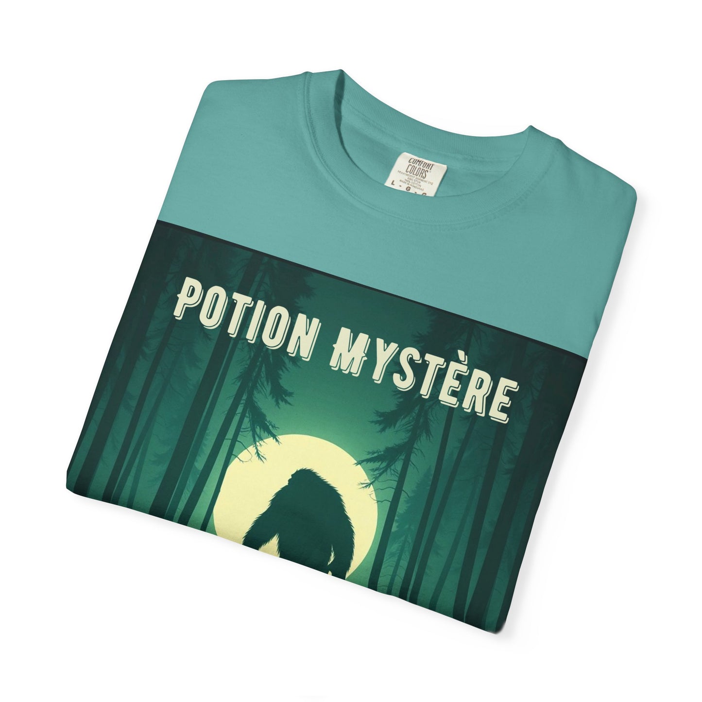 'Yeti' par Potion Mystère, Mysterious Yeti T-Shirt, Unisex Graphic Tee, Adventure Apparel, Gift for Explorers, Nature-Inspired Clothing for Sasquatch Lovers