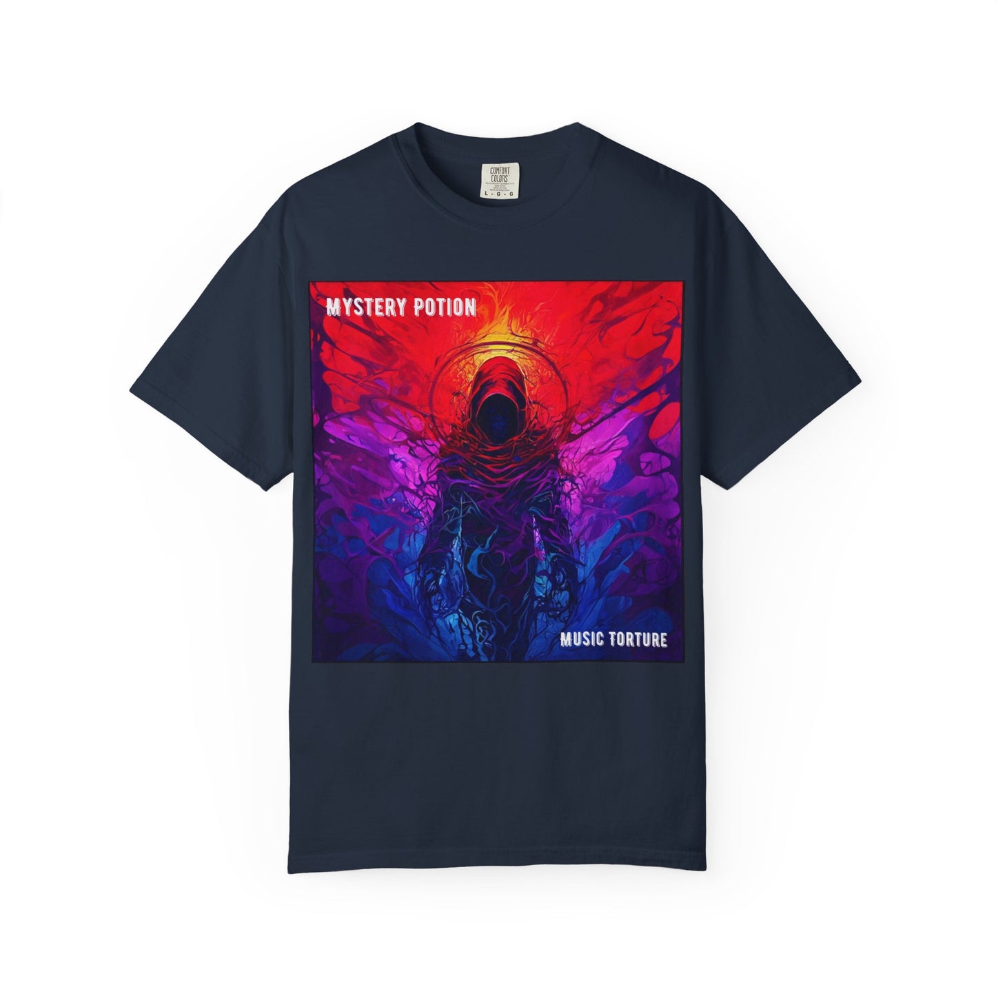 'Music Torture' by Mystery Potion Unisex Garment-Dyed T-shirt, Music Torture Tee, Vibrant Graphic Shirt, Cool Casual Wear, Gift for Music Lovers, [...]