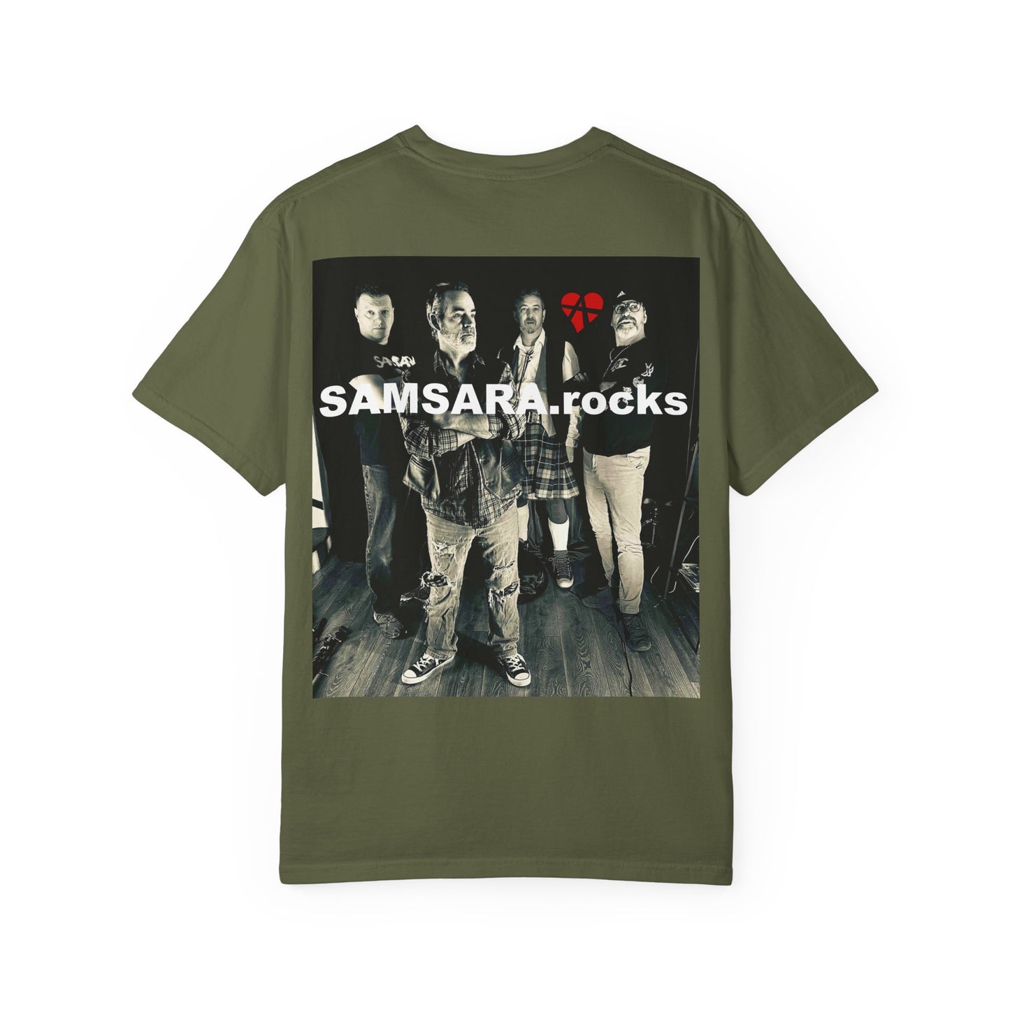 Samsara Unisex T-Shirt, Band Picture on back, Comfortable Graphic Shirt for Music Lovers, Perfect for Concerts, Gifts for Friends, Casual Wear, Street Style