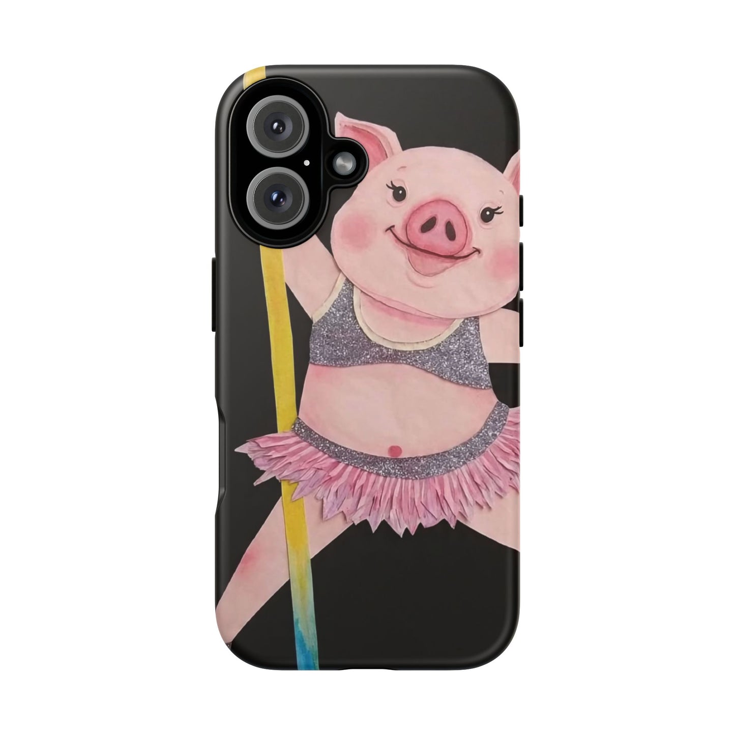 Pole Dancing Pig Tough Cases: Adorable Pig Phone Case for Animal Lovers, Cute Gift, Fun Accessory, Durable Protection, Unique Design