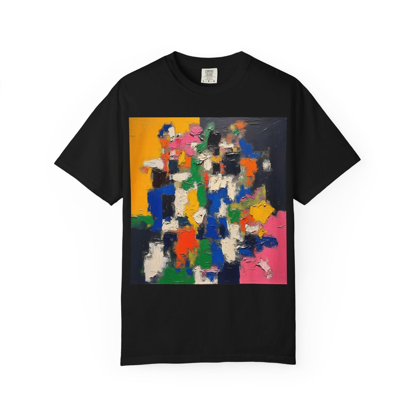 Vibrant Abstract Art Unisex T-Shirt, Colorful Graphic Tee, Casual Wear, Trendy Gift for Art Lovers, Perfect for Summer Festivals
