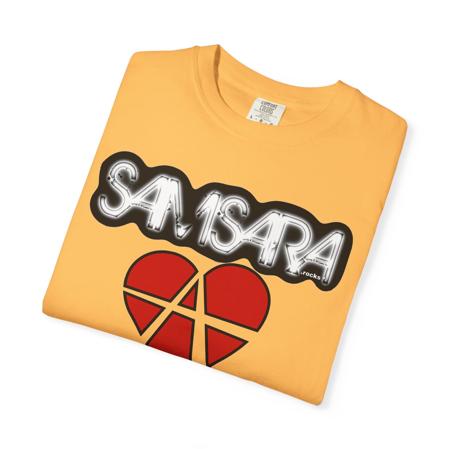 Samsara Heart Permanent Damage Unisex T-Shirt, Trendy Graphic Tee, Streetwear Style, Casual Apparel, Perfect for Music Festivals, Unique Gift Idea