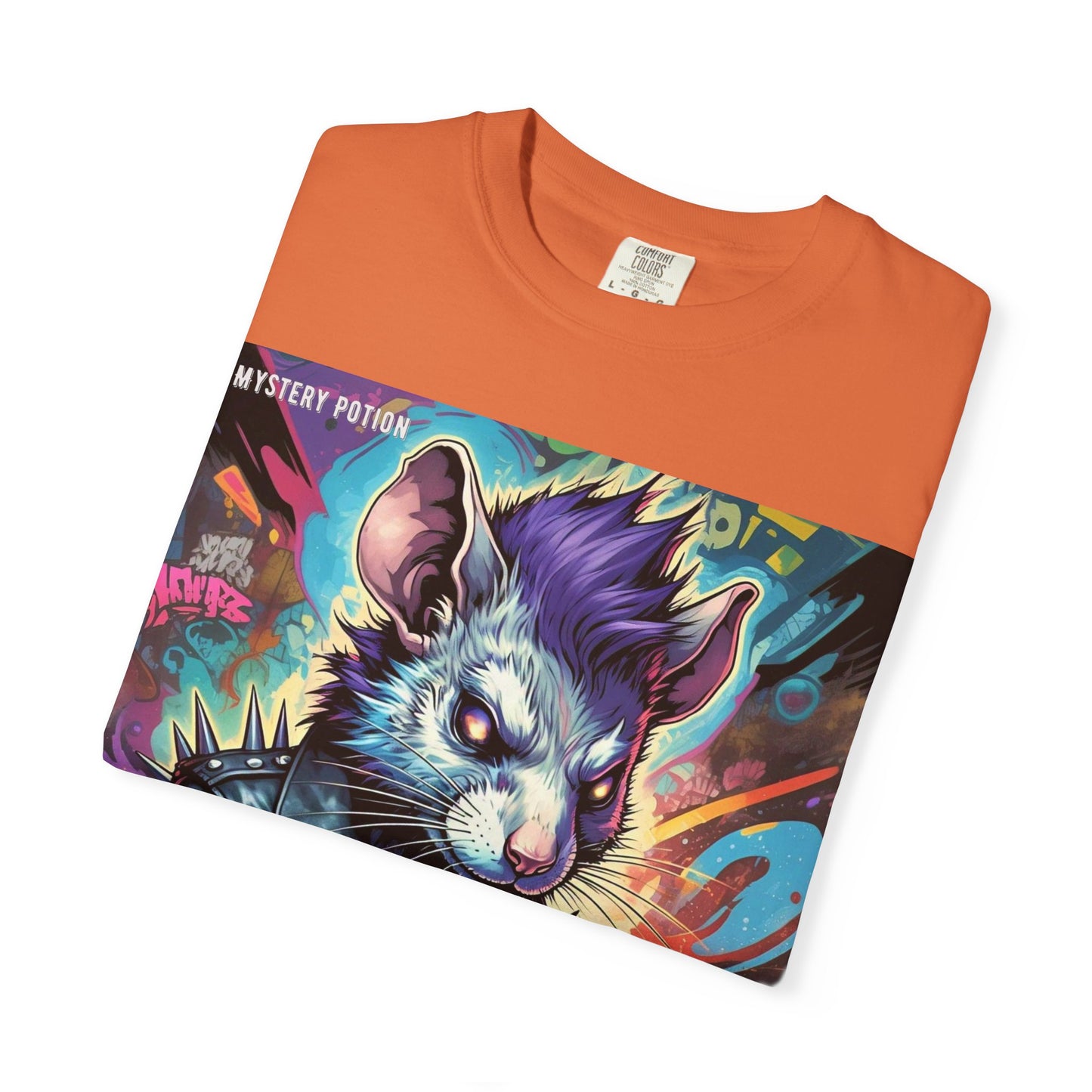 Punk Rock Rodent T-Shirt, Unisex Graphic Tee, Edgy Casual Wear, Alternative Fashion, Gift for Music Lovers, Festival Apparel