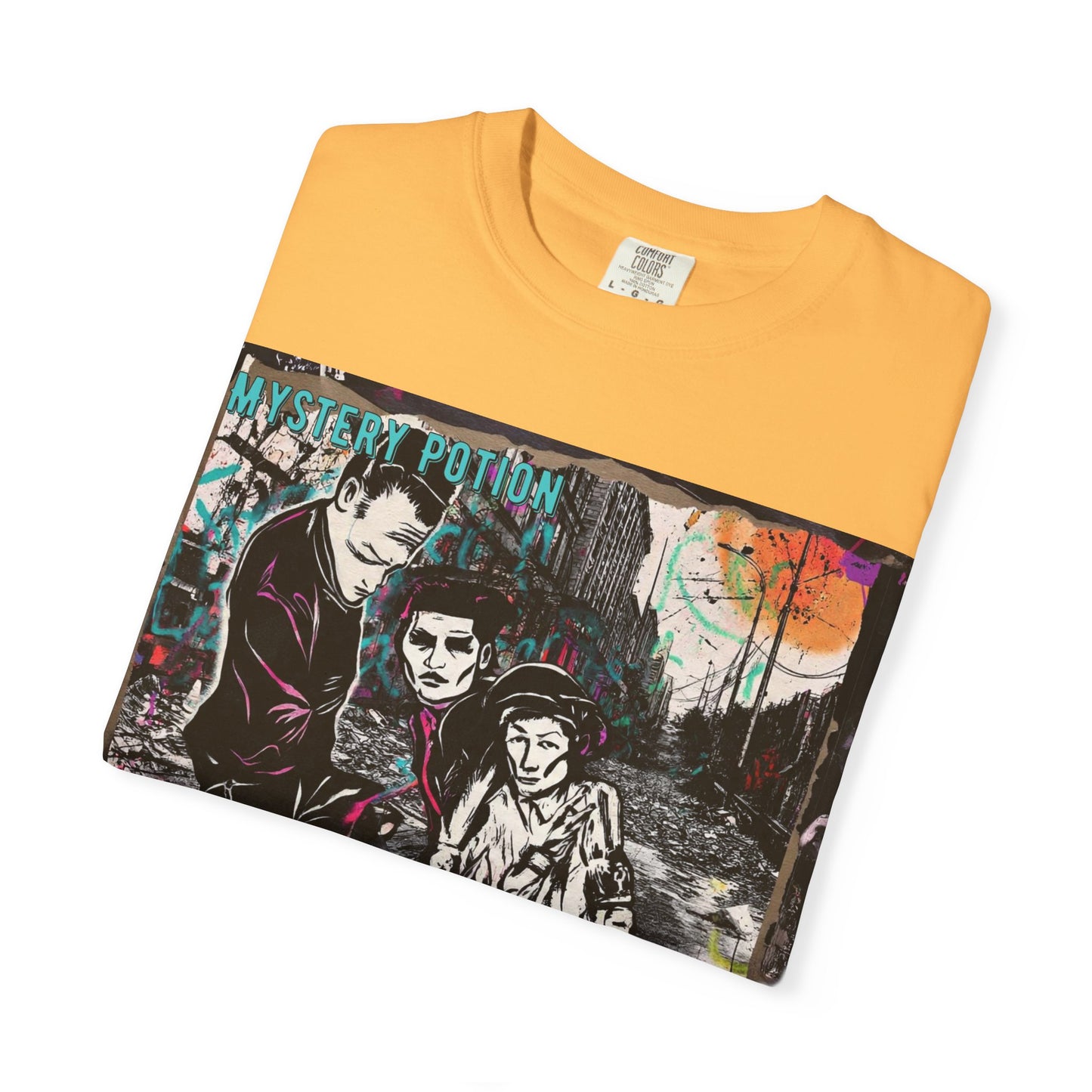 'You Think The World Is Overpopulated' by Mystery Potion, Street Art Unisex T-Shirt - Alternative Fashion, Graphic Tee for Music Lovers, Gifting, Urban Style, Everyday Wear
