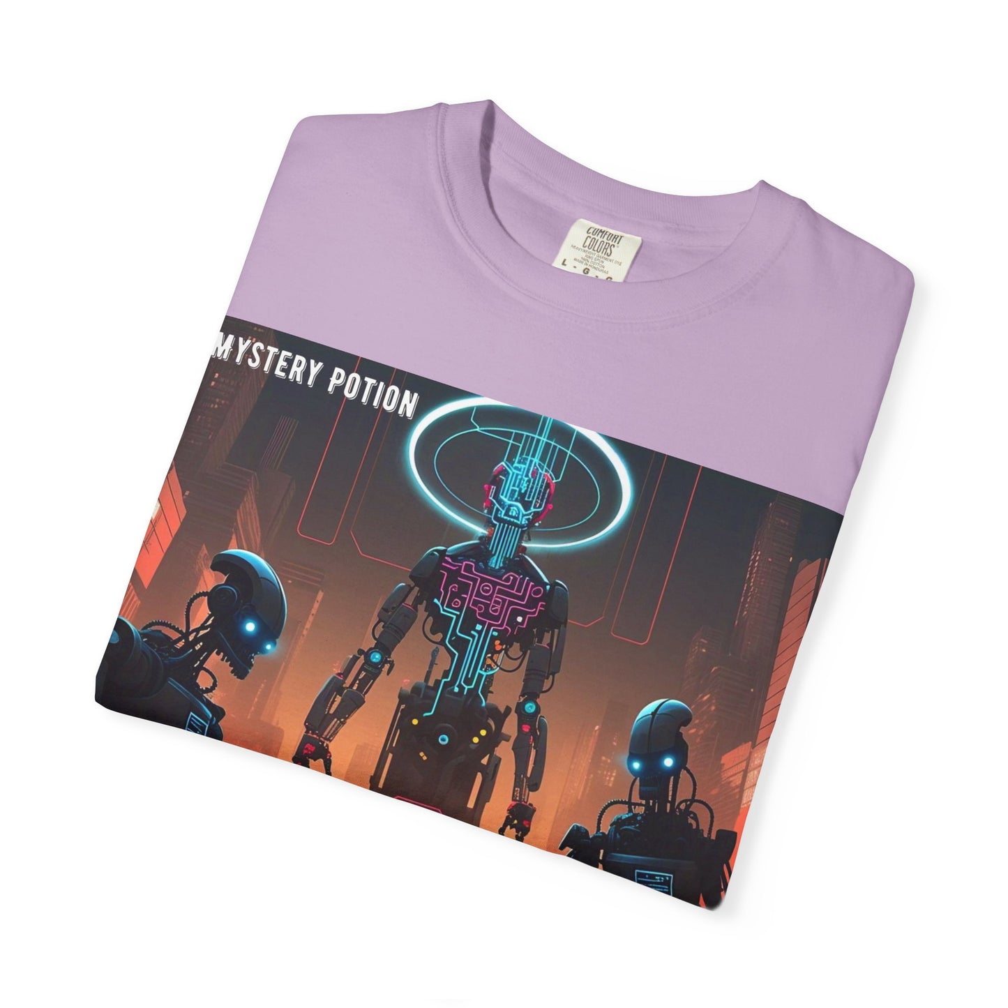Retro Sci-Fi Graphic T-Shirt, Unisex Casual Tee, Cyberpunk Art Shirt, Gift for Nerds, Vintage Style Tee