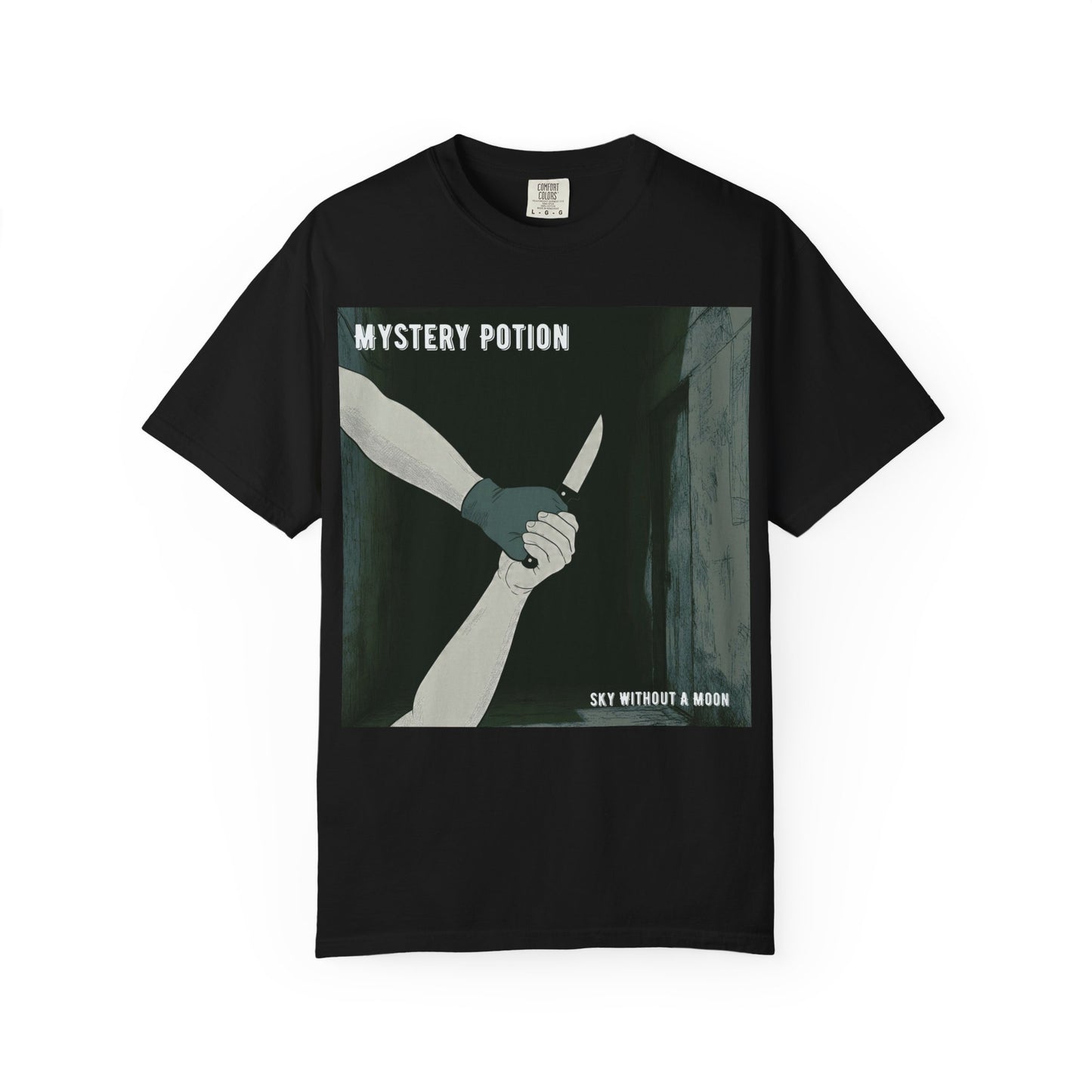 'Sky Without A Moon' by Mystery Potion Graphic Tee | Unisex Casual Wear, Artistic T-shirt, Unique Gift for Friends, Street Style Fashion, Gift for Occasions