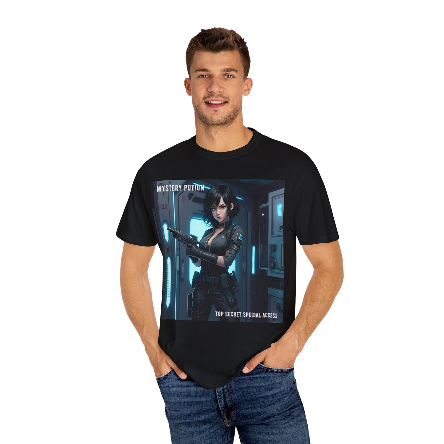 Mystery Potion Graphic Tee, Gamer T-Shirt, Unisex Clothing, Casual Wear, Birthday Gift, Top Secret Access Shirt