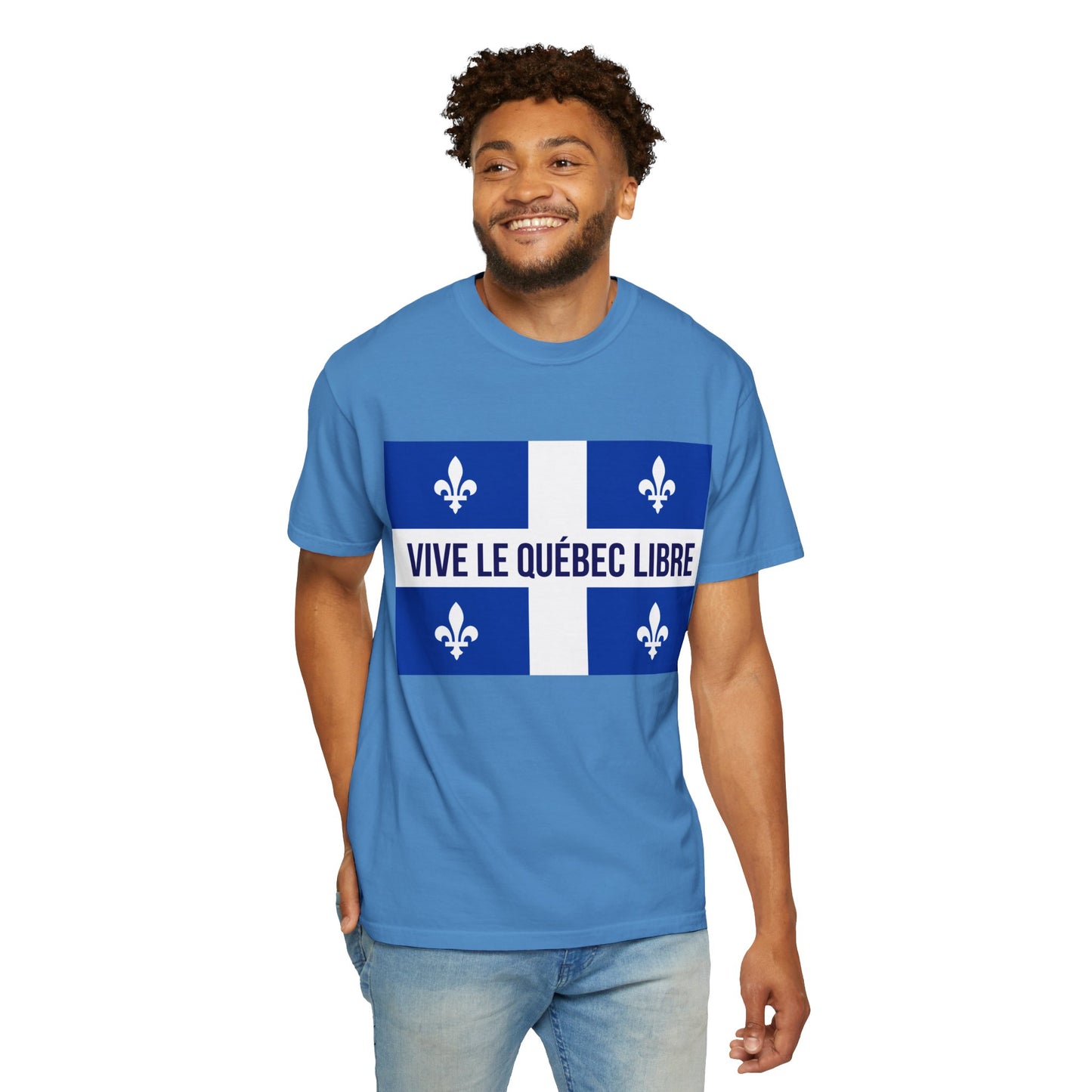 Vive le Québec Libre T-Shirt, Unisex Garment-Dyed Tee for Patriotic Celebrations, Canadian Pride Shirt, Quebec Independence Day [...]