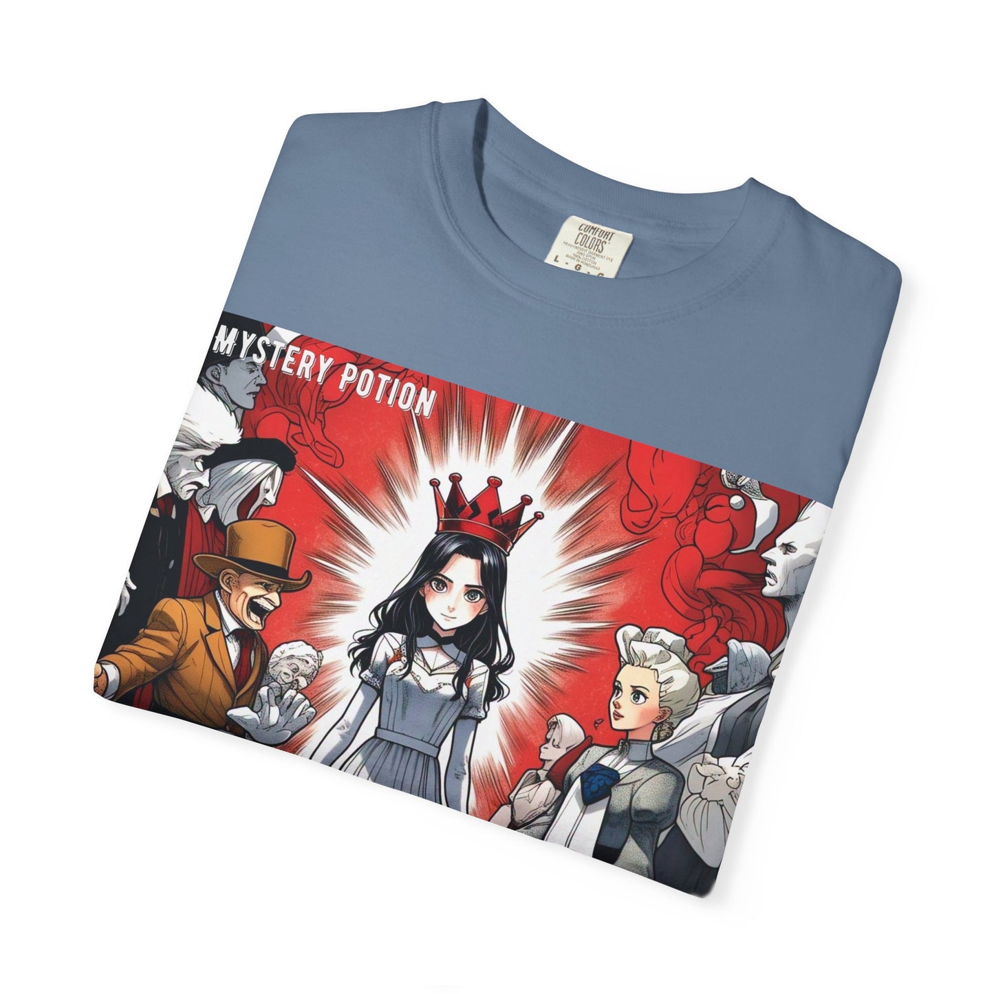 Mystery Potion's Alice In Wonderland Graphic Unisex T-shirt | Cool Casual Wear, Gift for Fans, Art Lovers, Anime Style Merch, Unique Everyday Tee