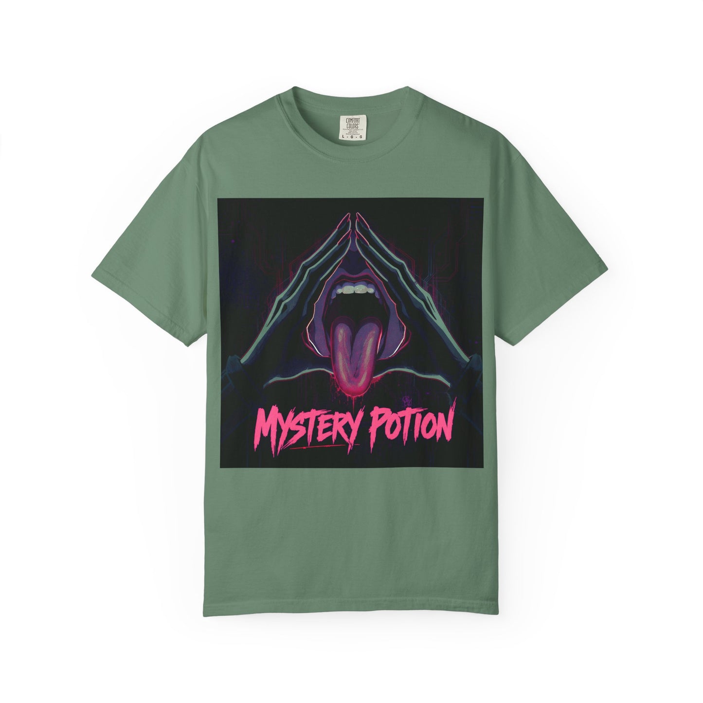 Mystery Potion Graphic Tee, Unisex T-Shirt for Festivals, Gift for Friends, Retro Vibes, Statement Shirt