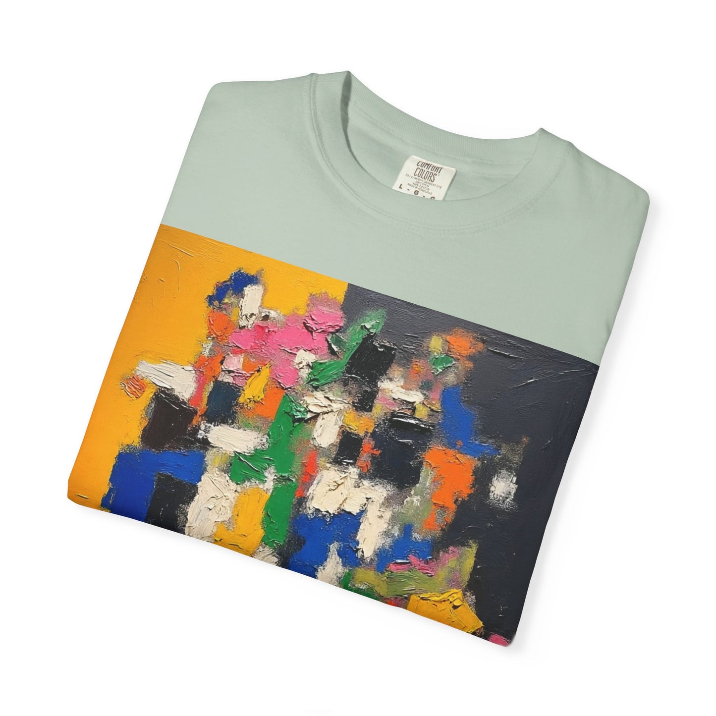 Vibrant Abstract Art Unisex T-Shirt, Colorful Graphic Tee, Casual Wear, Trendy Gift for Art Lovers, Perfect for Summer Festivals