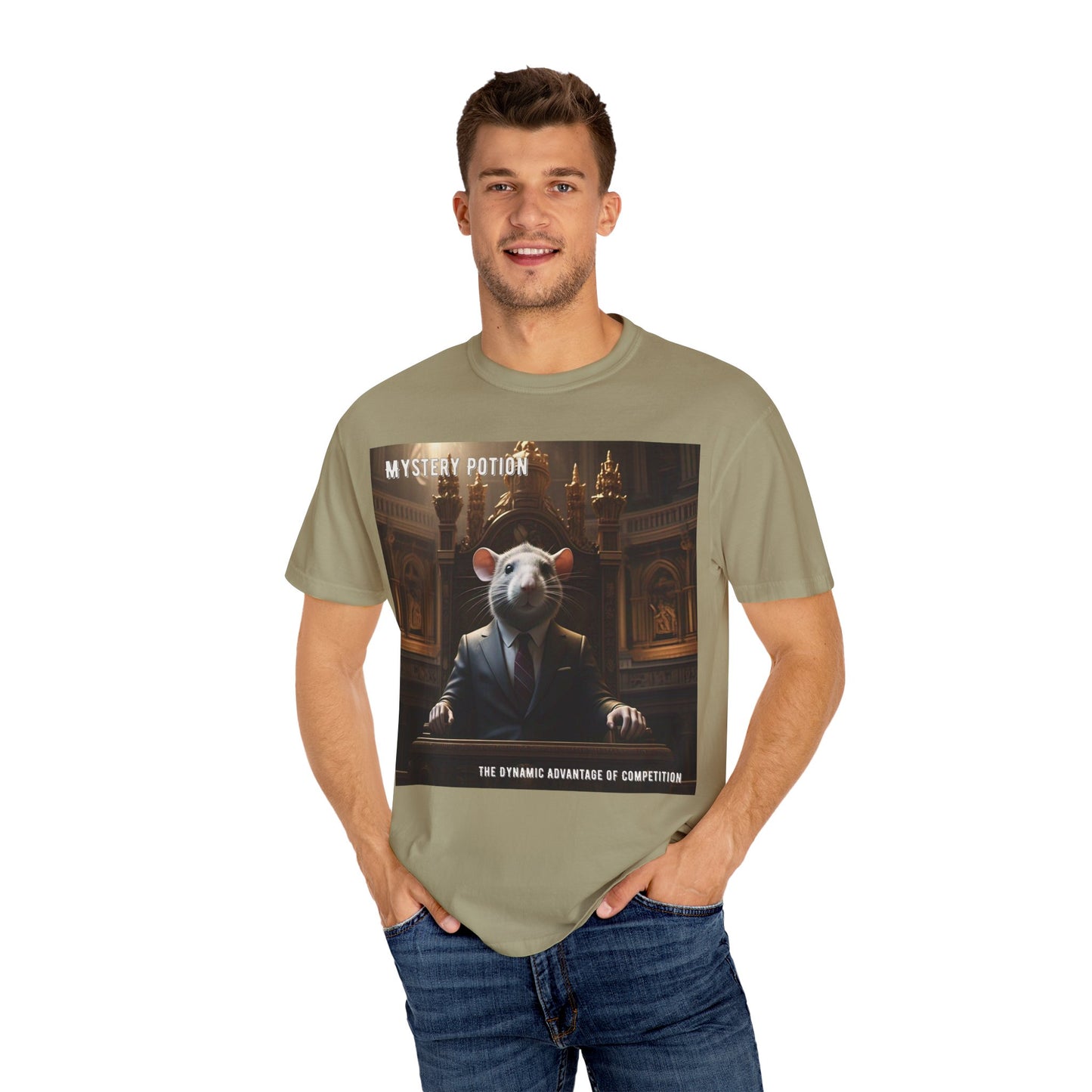 Mystery Potion Funny Unisex T-Shirt, Gift for Animal Lovers, Quirky Tee, Unique Graphic Shirt, Perfect for All Occasions