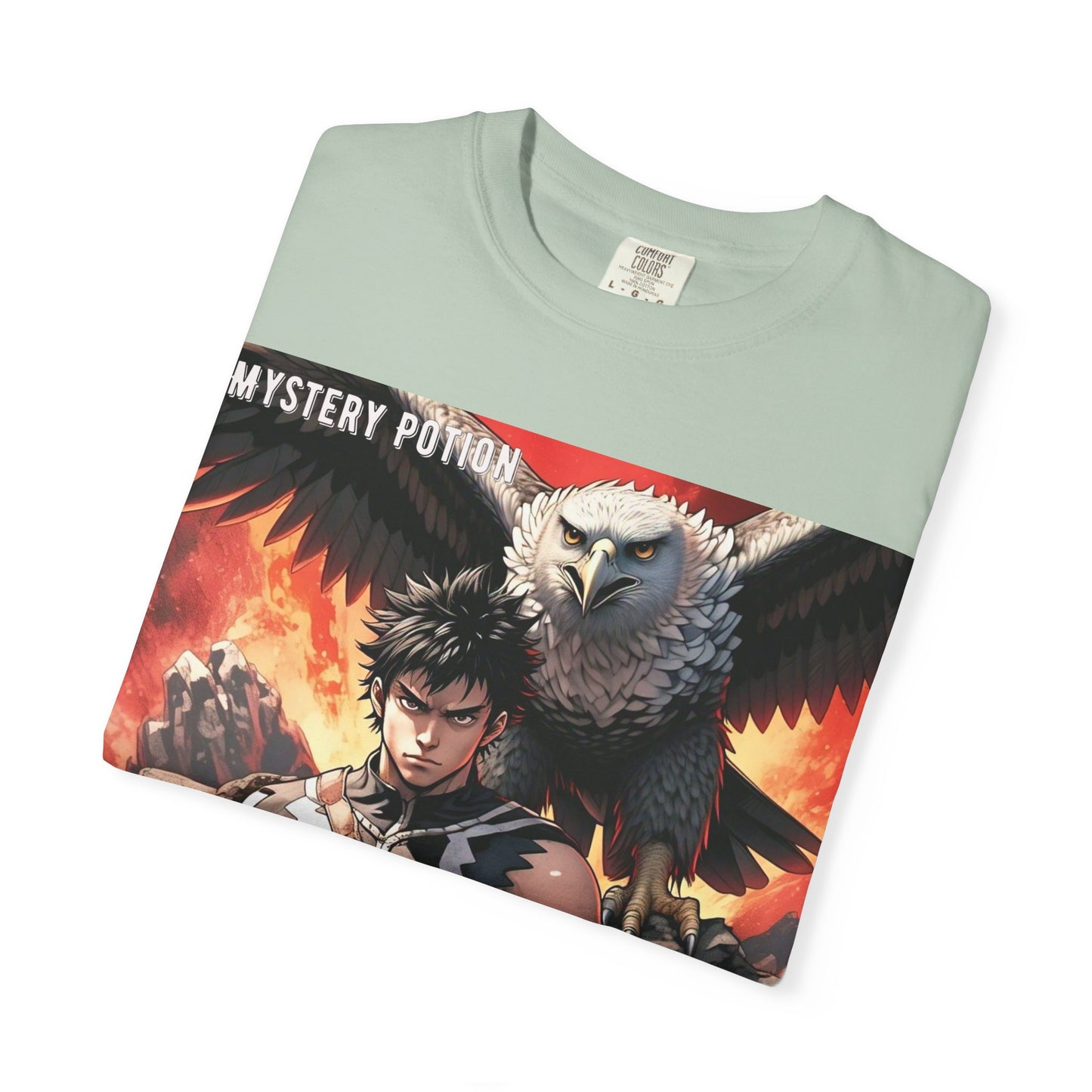Unisex Anime Graphic T-Shirt, Mystery Potion Art Tee, Vintage Style, Casual Wear, Gift for Fans, Streetwear Apparel