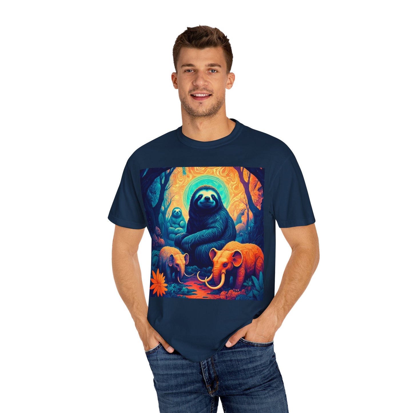 Vibrant Wildlife T-Shirt - Unisex Garment-Dyed Tee, Nature Lover Gift, Animal Art Shirt, Eco-Friendly Fashion, Summer Essentials