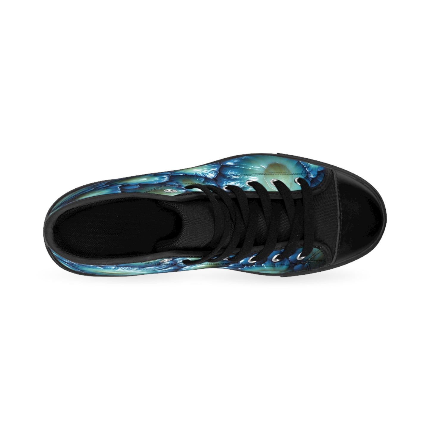 Alien Leather Shoes by Mystery Potion,  High-Top Sneakers for Women  Extra-Terrestrial Floral Style Print | Unique Lace-Up Shoes, Stylish Fashion Footwear, Trendy Gifts for Her, Casual Everyday [...]