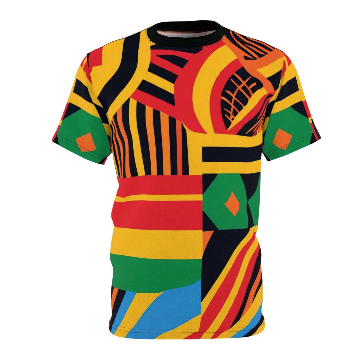 Vibrant Unisex South African Style Graphic Tee | Colorful AOP T-Shirt, Fun Casual Wear, Unique Art Tee, Gift for Art Lovers, Everyday Fashion