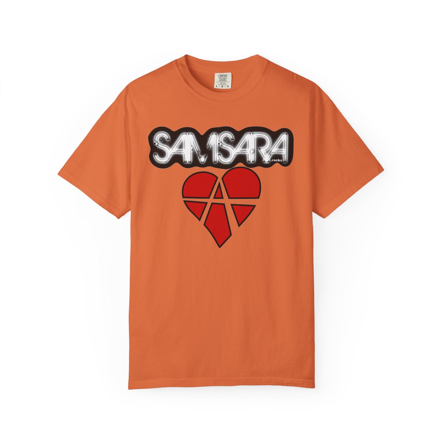 Samsara Heart Permanent Damage Unisex T-Shirt, Trendy Graphic Tee, Streetwear Style, Casual Apparel, Perfect for Music Festivals, Unique Gift Idea