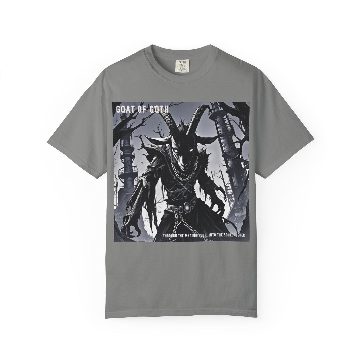 Gothic Graphic T-Shirt, Goat of Goth Tee, Unisex Casual Wear, Alternative Streetwear, Edgy Apparel for Fans, Perfect Gift for Halloween