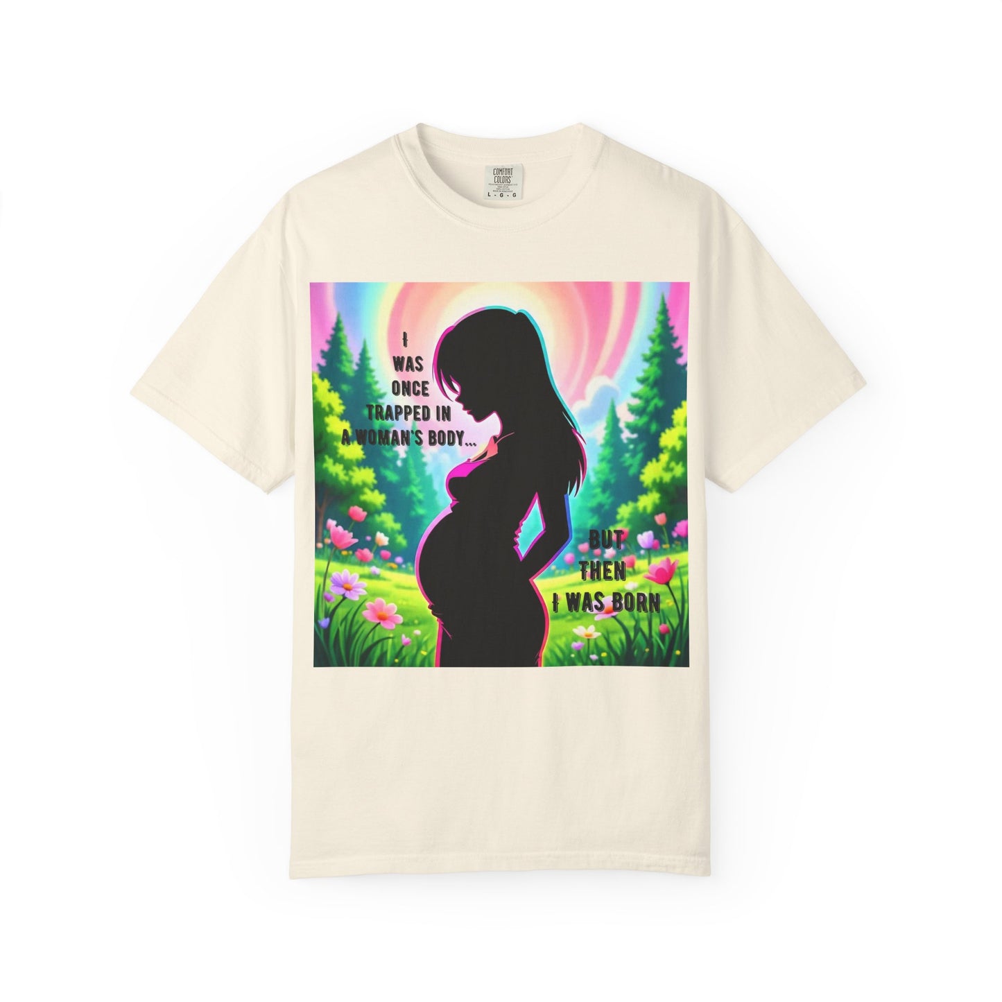 Maternity T-Shirt: I Was Once Trapped in Mom's Body, Pregnancy Gift, Baby Shower Shirt, Unisex Tee for Moms, Expecting Mothers