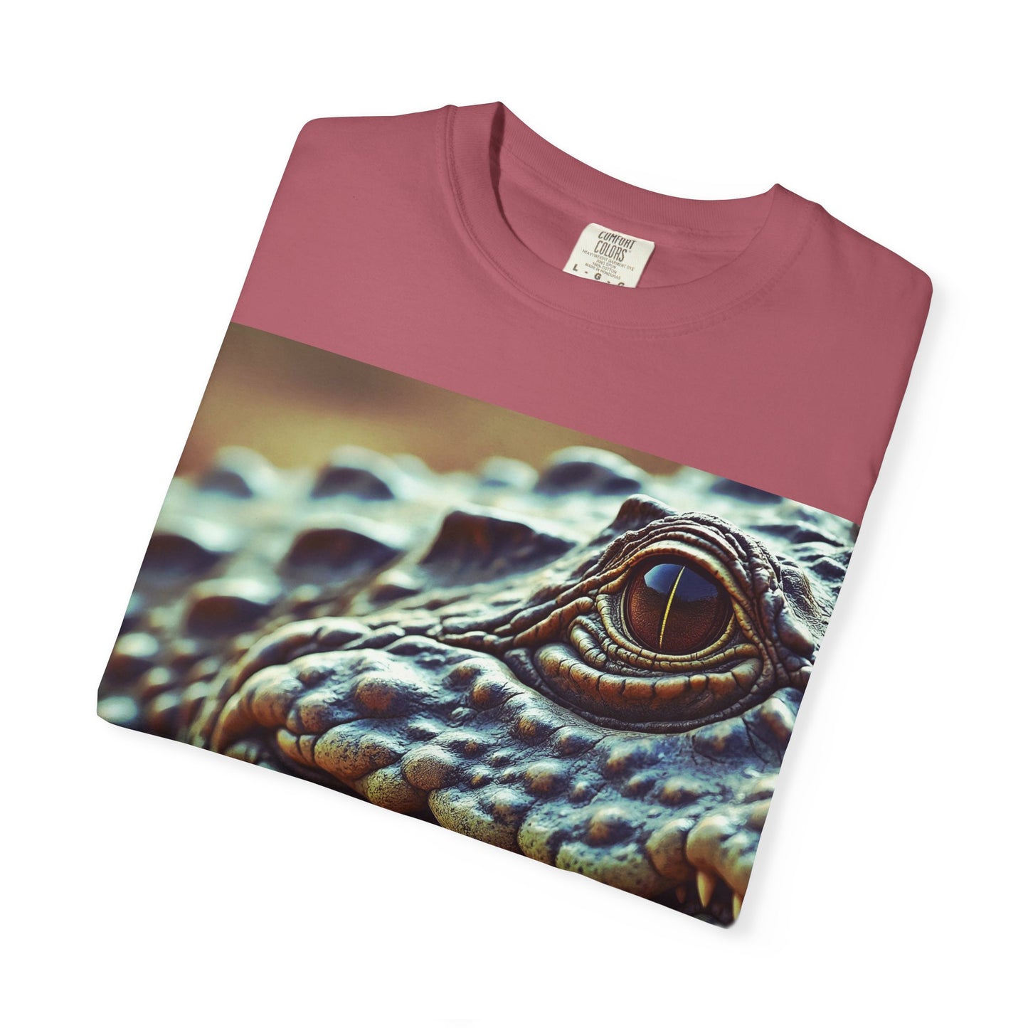 Aligator Unisex Garment-Dyed T-Shirt with Lizard Design, Cool Animal Tee for Nature Lovers, Gift for Her, Him, Birthday, Outdoor Enthusiasts