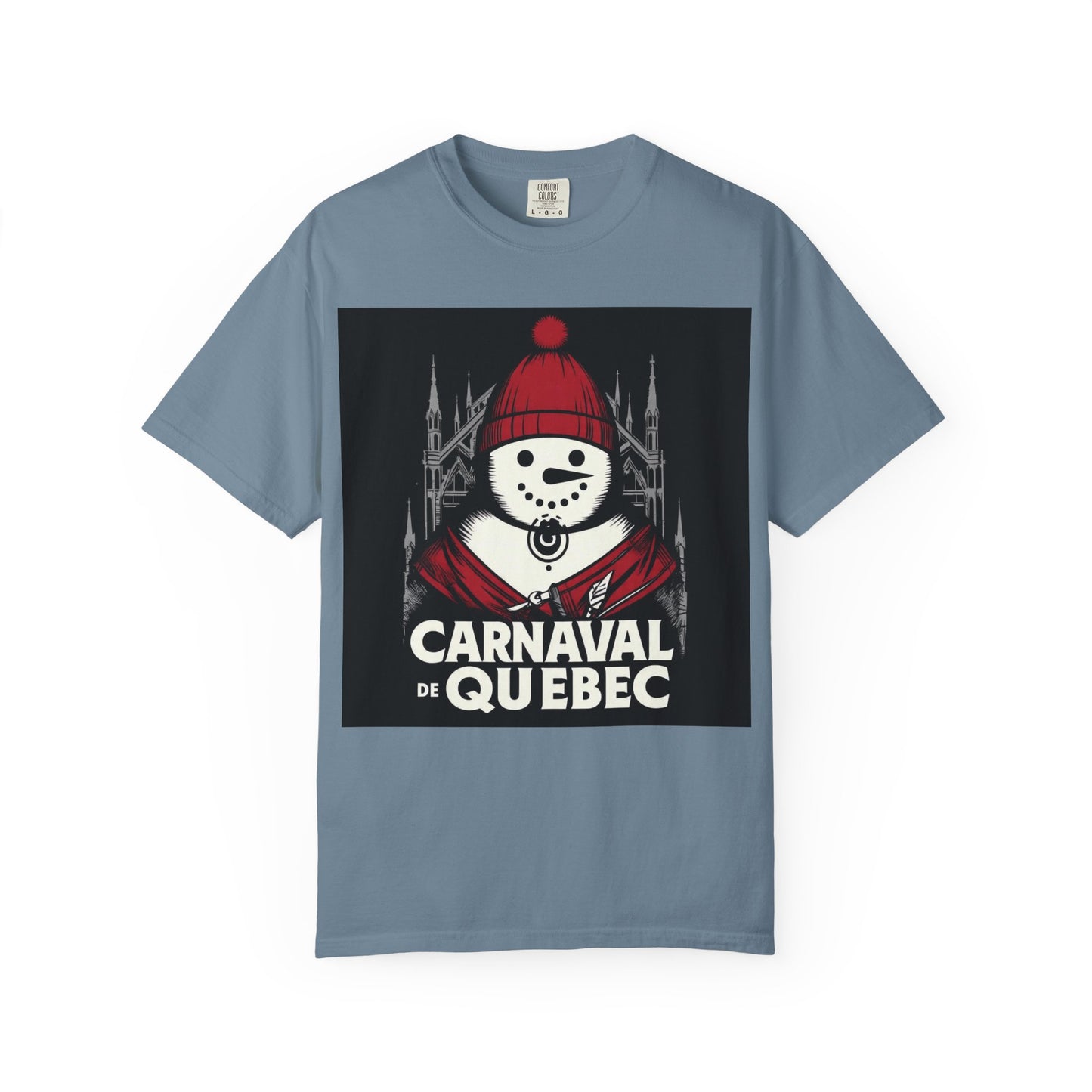 Carnaval de Québec Post-Goth T-shirt, Unisex Graphic Tee, Winter Festival Apparel, Holiday Gifts, Comfortable Everyday Wear