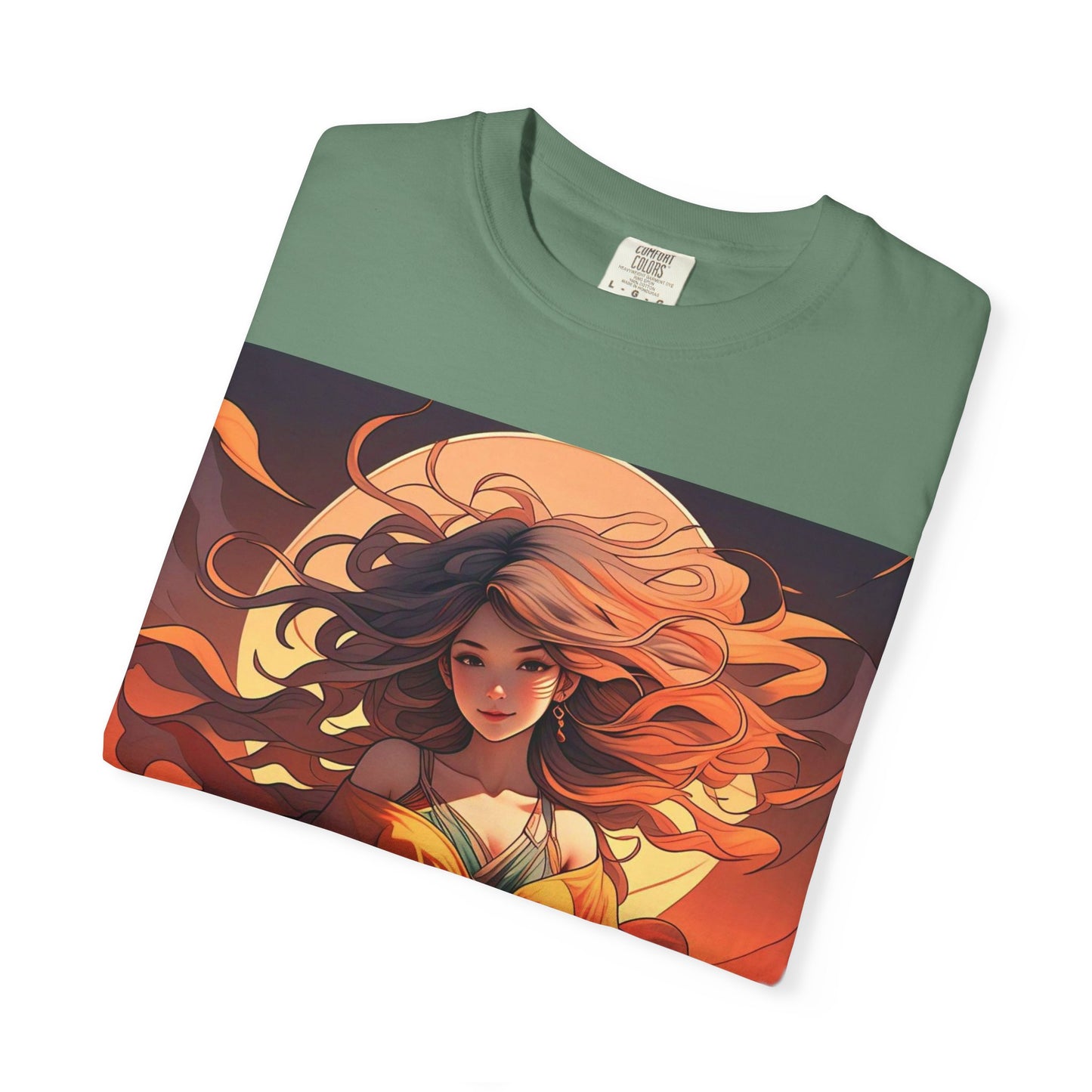 Mystical Autumn Goddess T-shirt, Enchanted Graphic Tee, Boho Style Apparel, Art Inspired Top, Unique Gift for Her, Festival Fashion