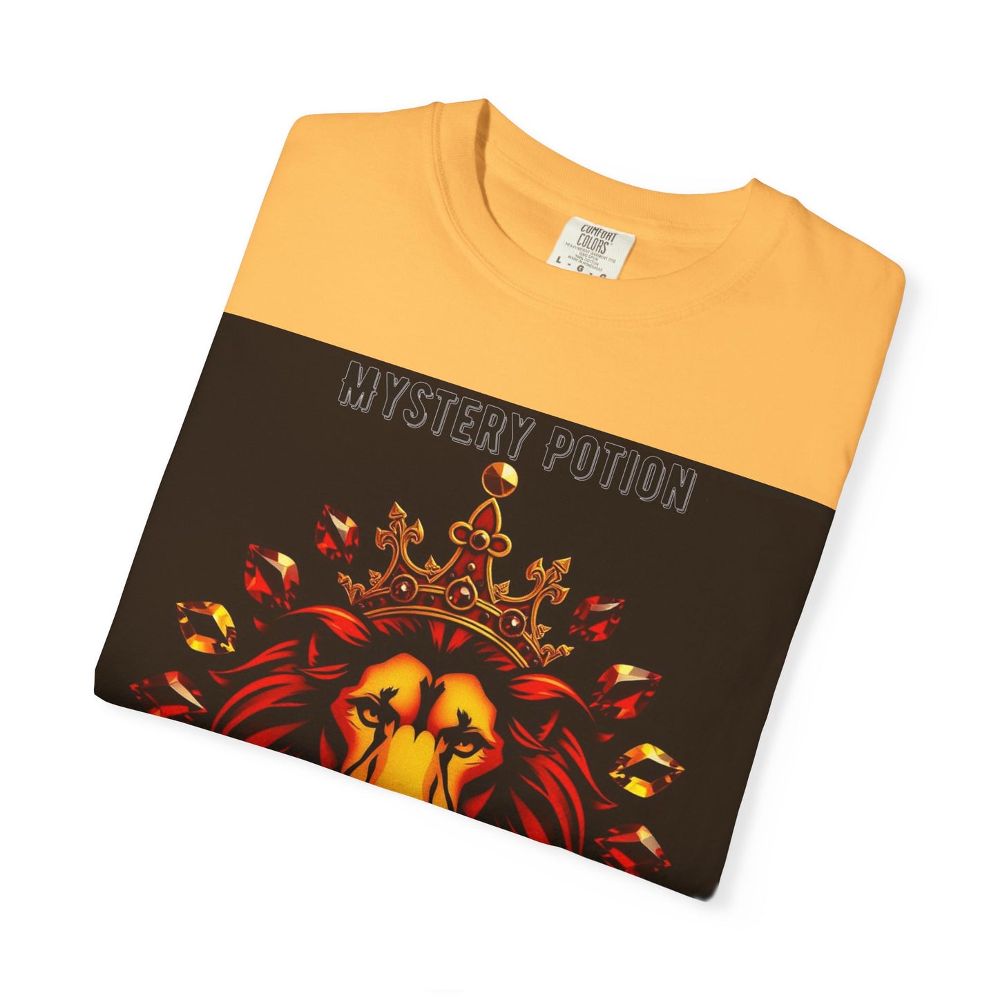'This Is The Best Song You'll Ever Hear' by Mystery Potion, Bold Graphic Royal Lion T-Shirt, Unisex Tee, Streetwear Style, Gift for Lion Lovers, Perfect for Casual Outings, Unique Clothing