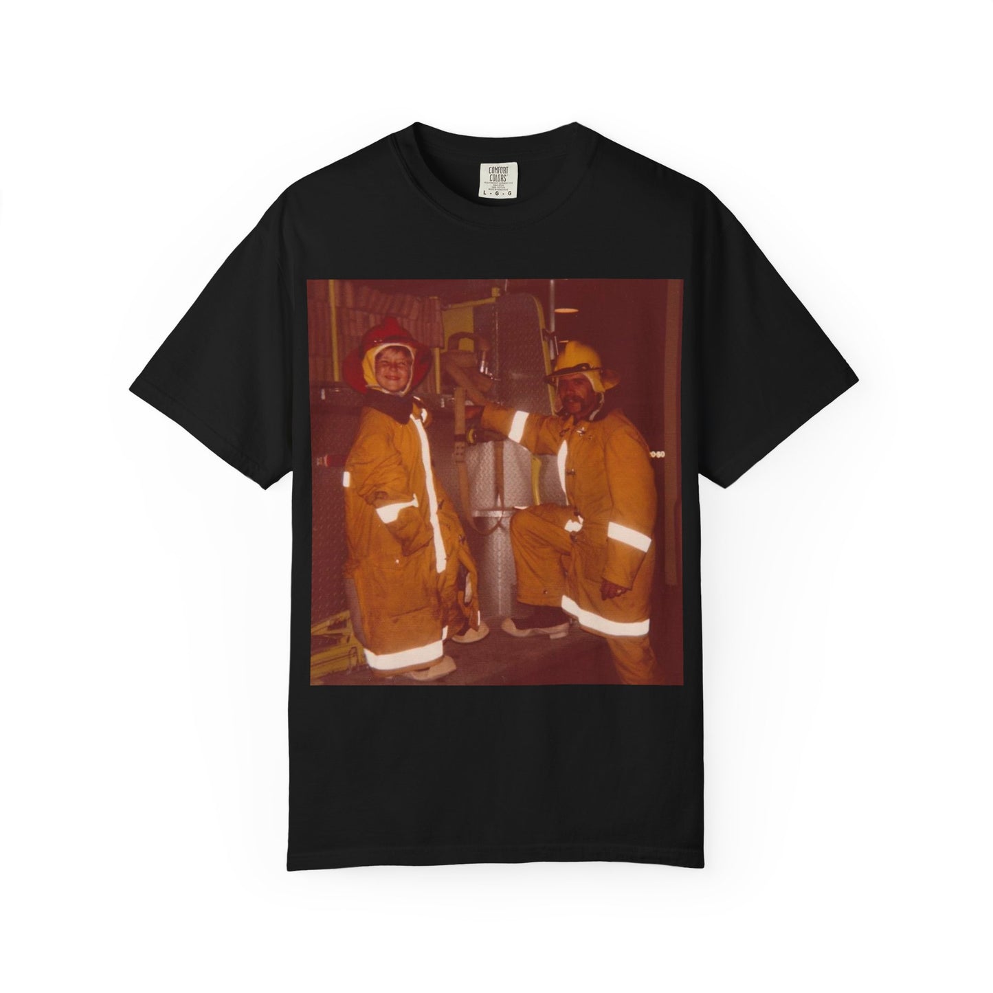 Vintage Firefighter T-Shirt, Unisex Garment-Dyed Tee, Retro Fire Rescue Shirt, Firefighter Gifts, Hero Tribute Apparel