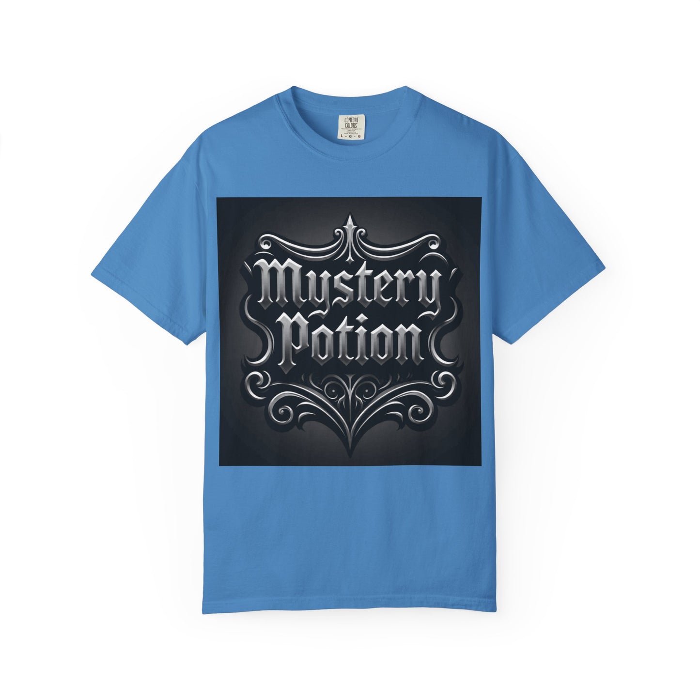 Mystery Potion Unisex Garment-Dyed T-shirt | Halloween Costume Shirt, Casual Wear, Themed Party Tee, Gift for Mystery Lovers