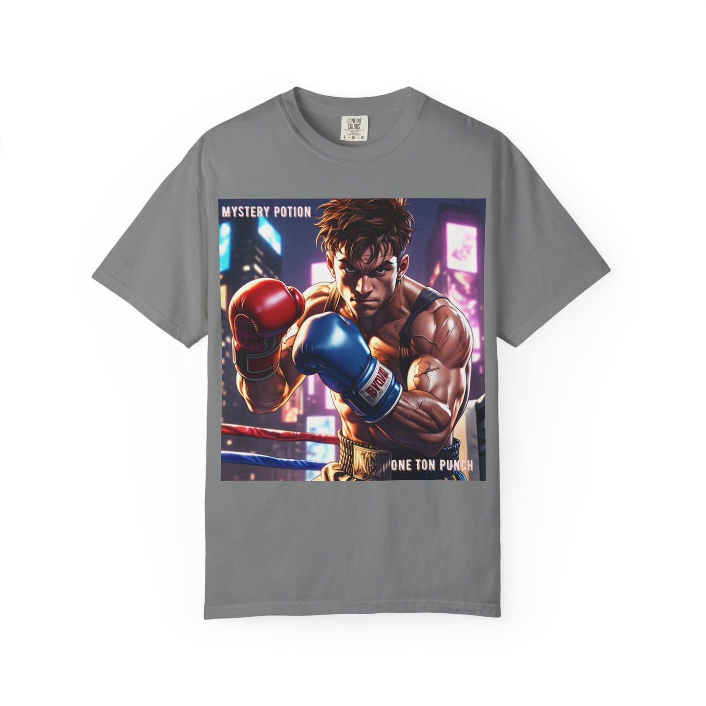 'One Ton Punch' by Mystery Potion, Boxer T-Shirt, Unisex Graphic Tee, Gift for Gamers, Vintage Style Shirt, Cool Casual Wear, Streetwear Fashion