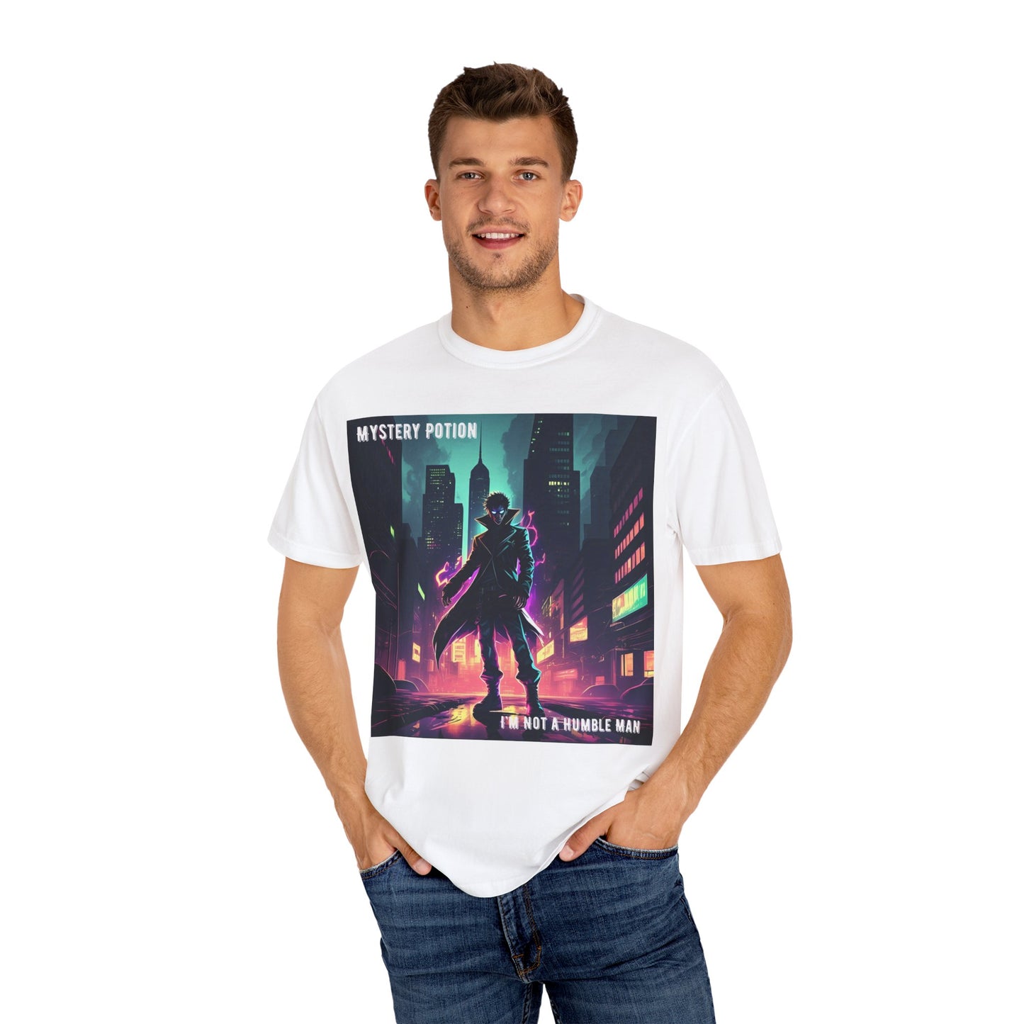 'I'm Not A Humble Man' Design, Mystery Potion Top Hit, Viral Musician's band T-shirt