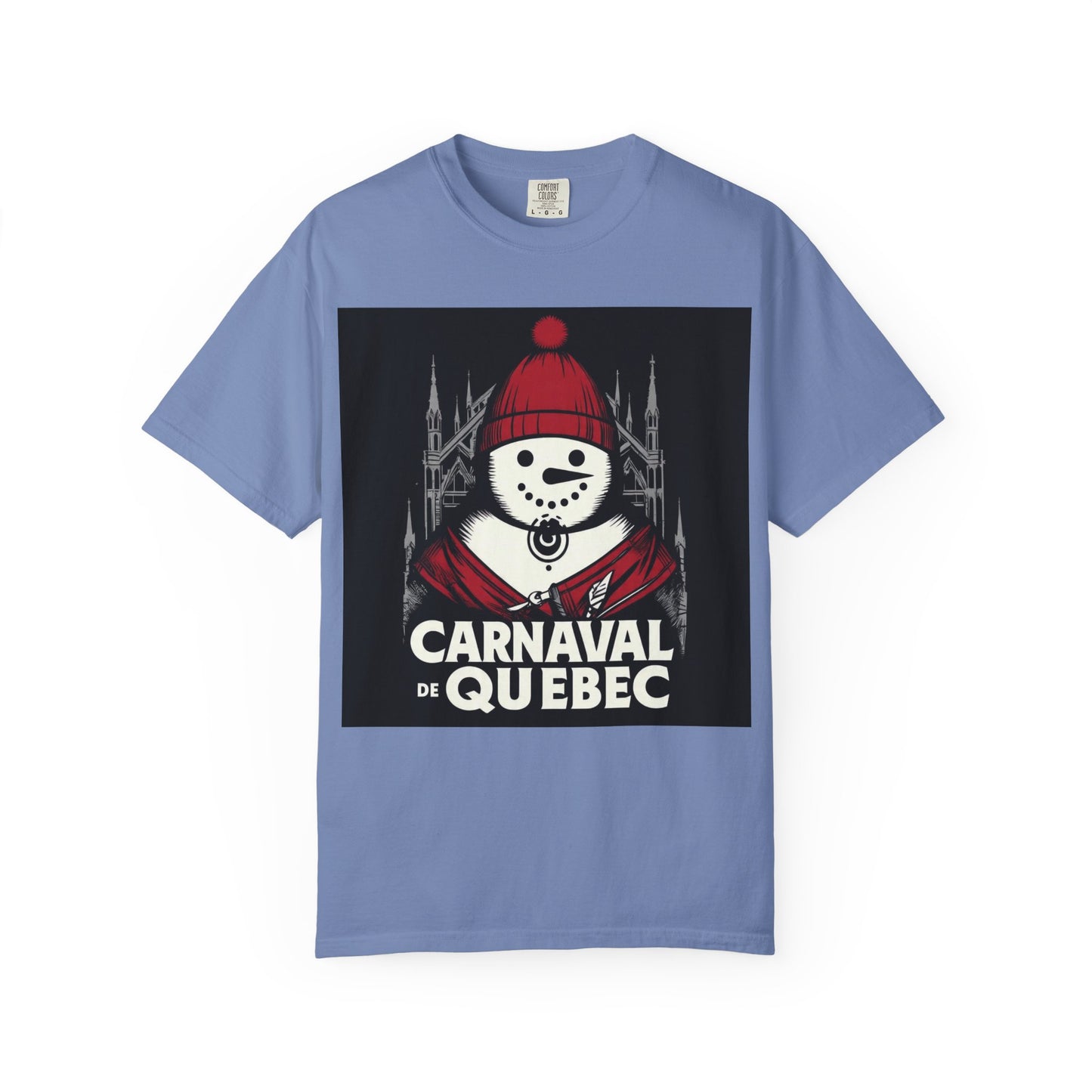 Carnaval de Québec Post-Goth T-shirt, Unisex Graphic Tee, Winter Festival Apparel, Holiday Gifts, Comfortable Everyday Wear