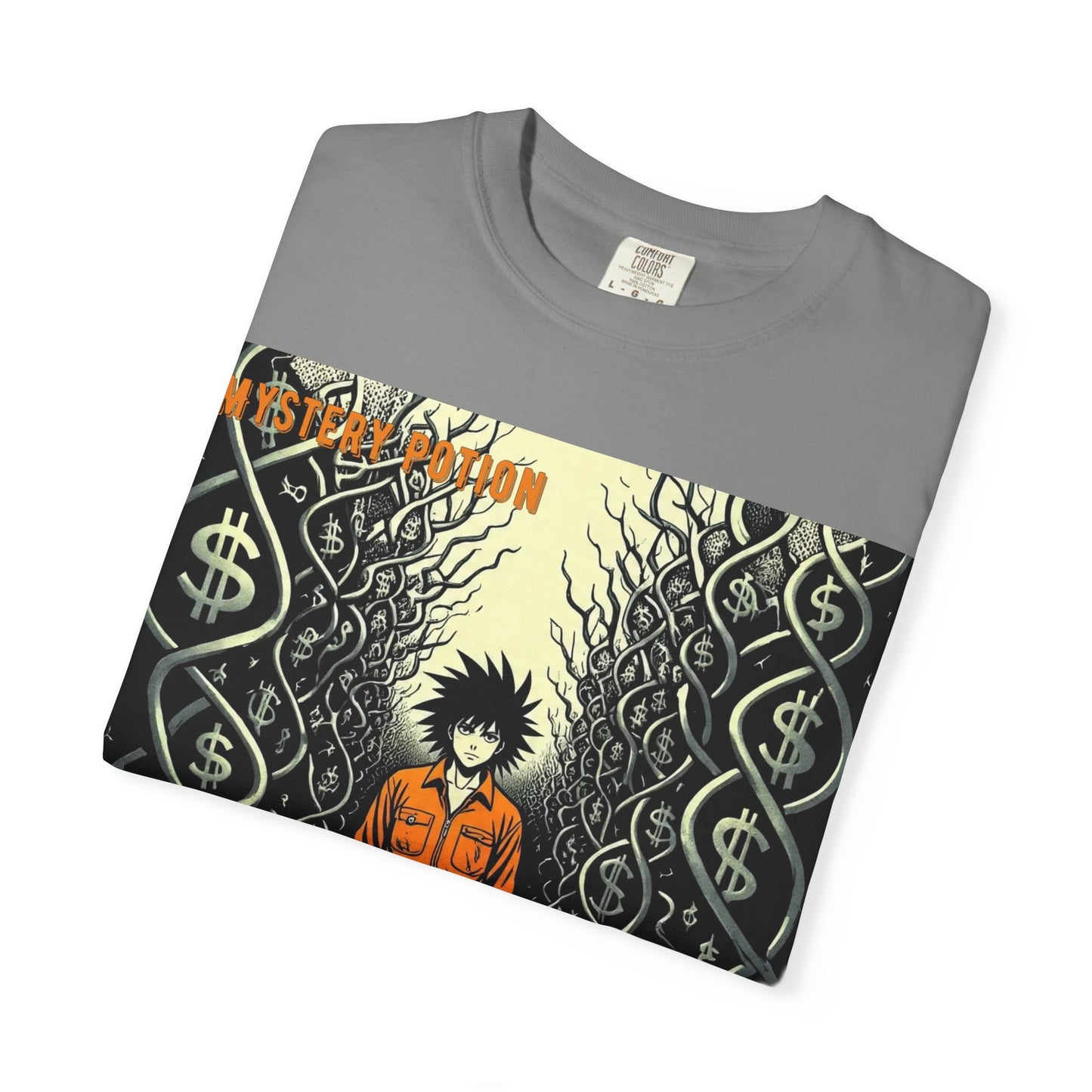 'Prison of Dollar Signs' by GOAT of Goth, Street Art Inspired Unisex T-Shirt, Cool Graphic Tee, Casual Wear, Hip Hop Fashion, Gift for Art Lovers, Unique Style