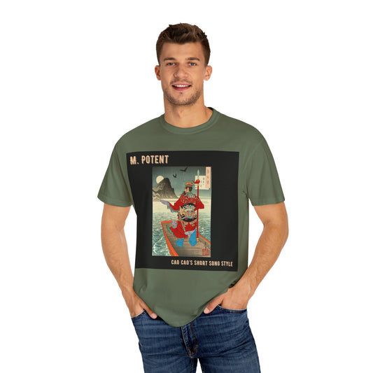 M. Potent Unisex Garment-Dyed T-Shirt, Casual Tee, Graphic Shirt, Streetwear Fashion, Gift for Music Lovers, Unique Style