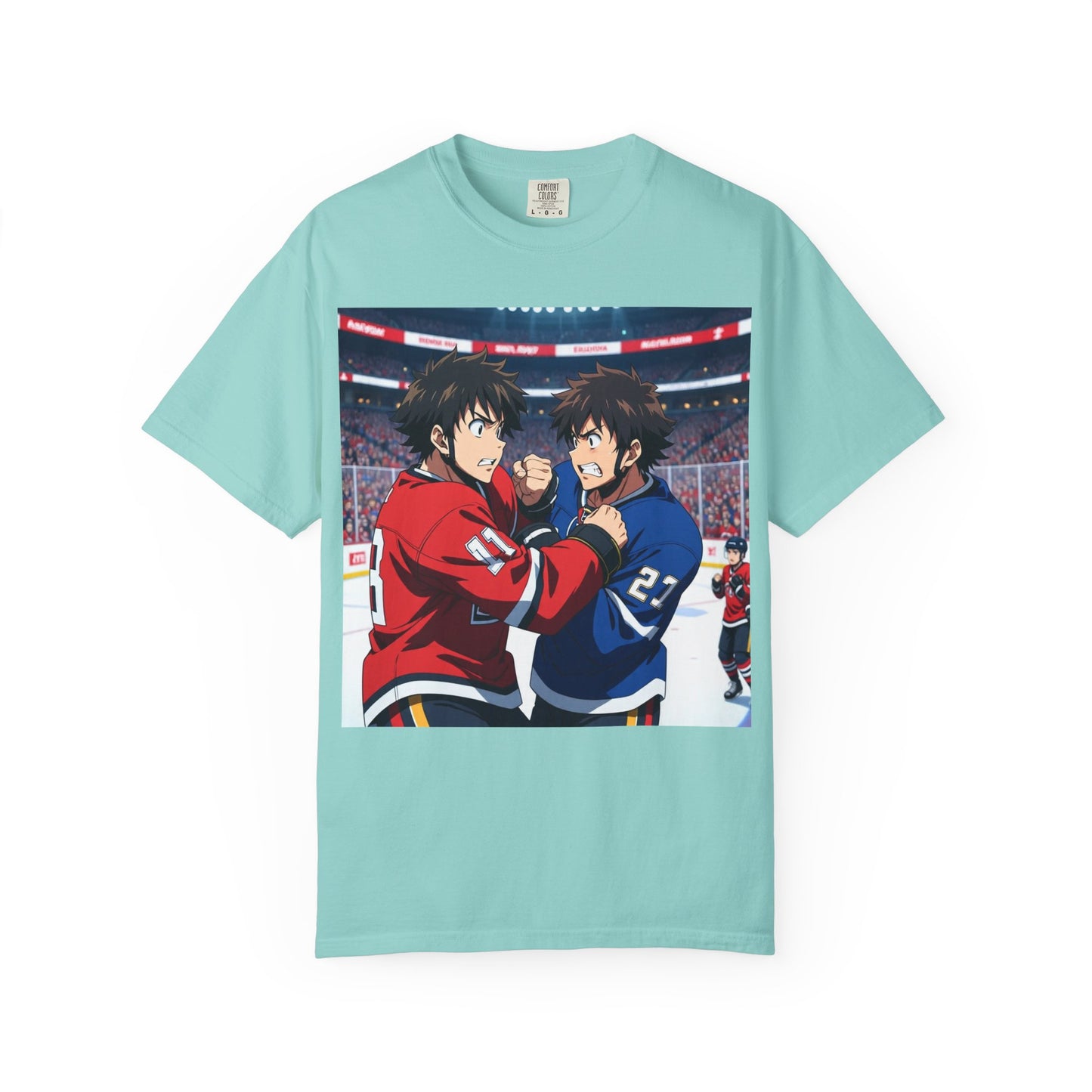 Hockey Fight T-Shirt | Unisex Vintage Graphic Tee | Perfect for Gamers | Gift for Fans | Casual Wear | Anime Rivalry Streetwear