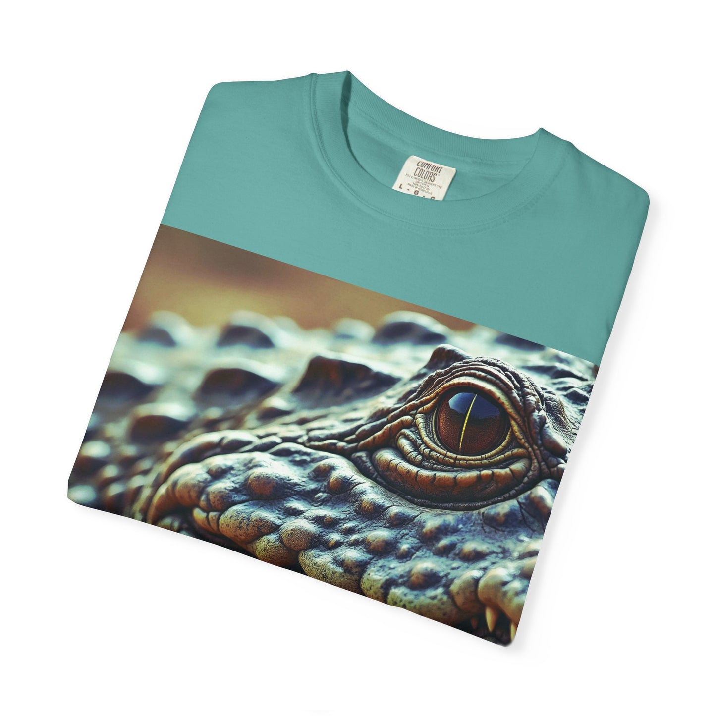 Aligator Unisex Garment-Dyed T-Shirt with Lizard Design, Cool Animal Tee for Nature Lovers, Gift for Her, Him, Birthday, Outdoor Enthusiasts
